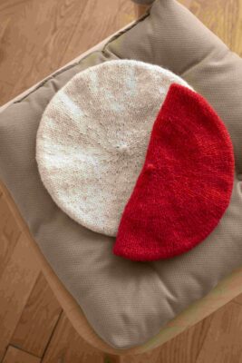 Haru Beret pattern - Pattern Haru Beret - soft rounded shape, top-down