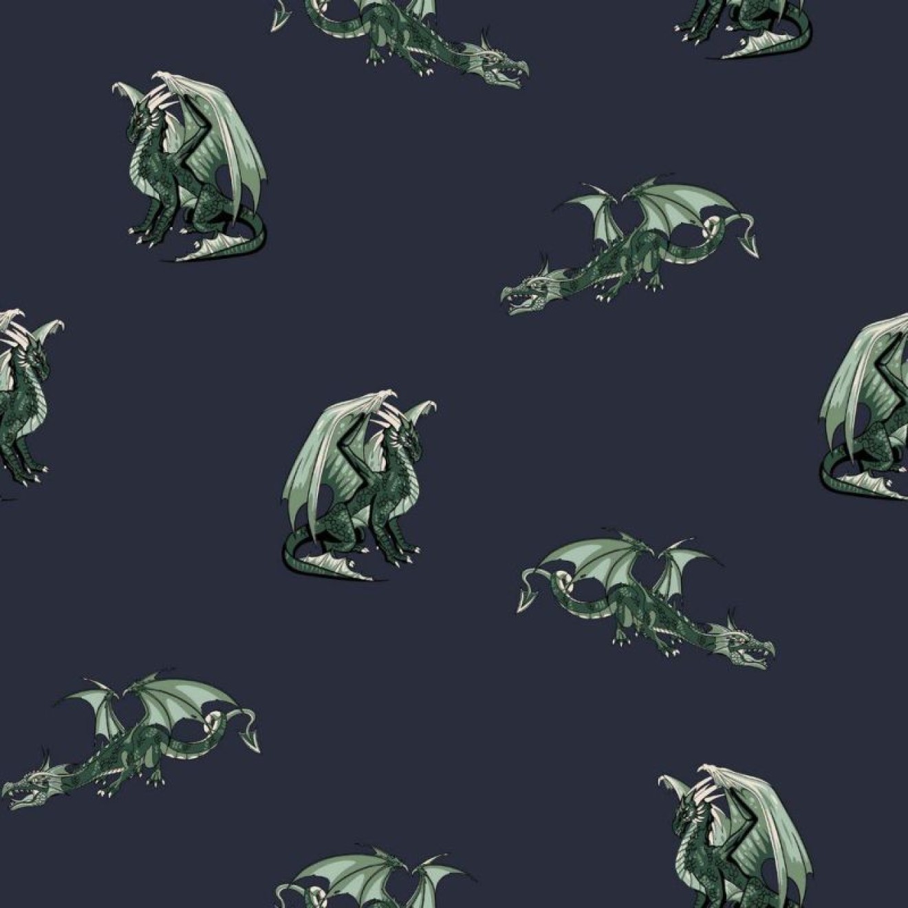 HANABI Poplin Dragon colour 002 navy