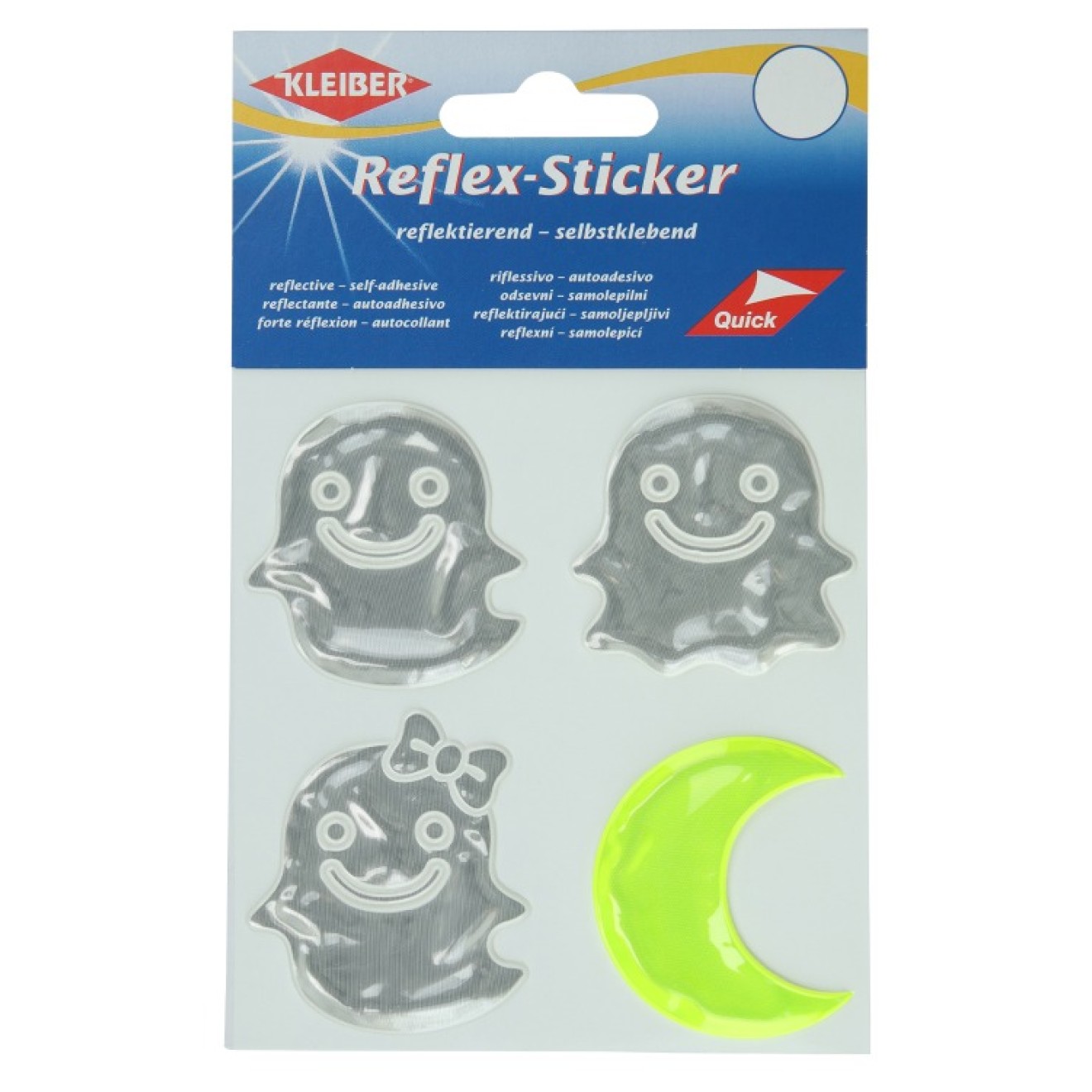 Kleiber Reflex-Sticker 4,5x5 cm / gelb