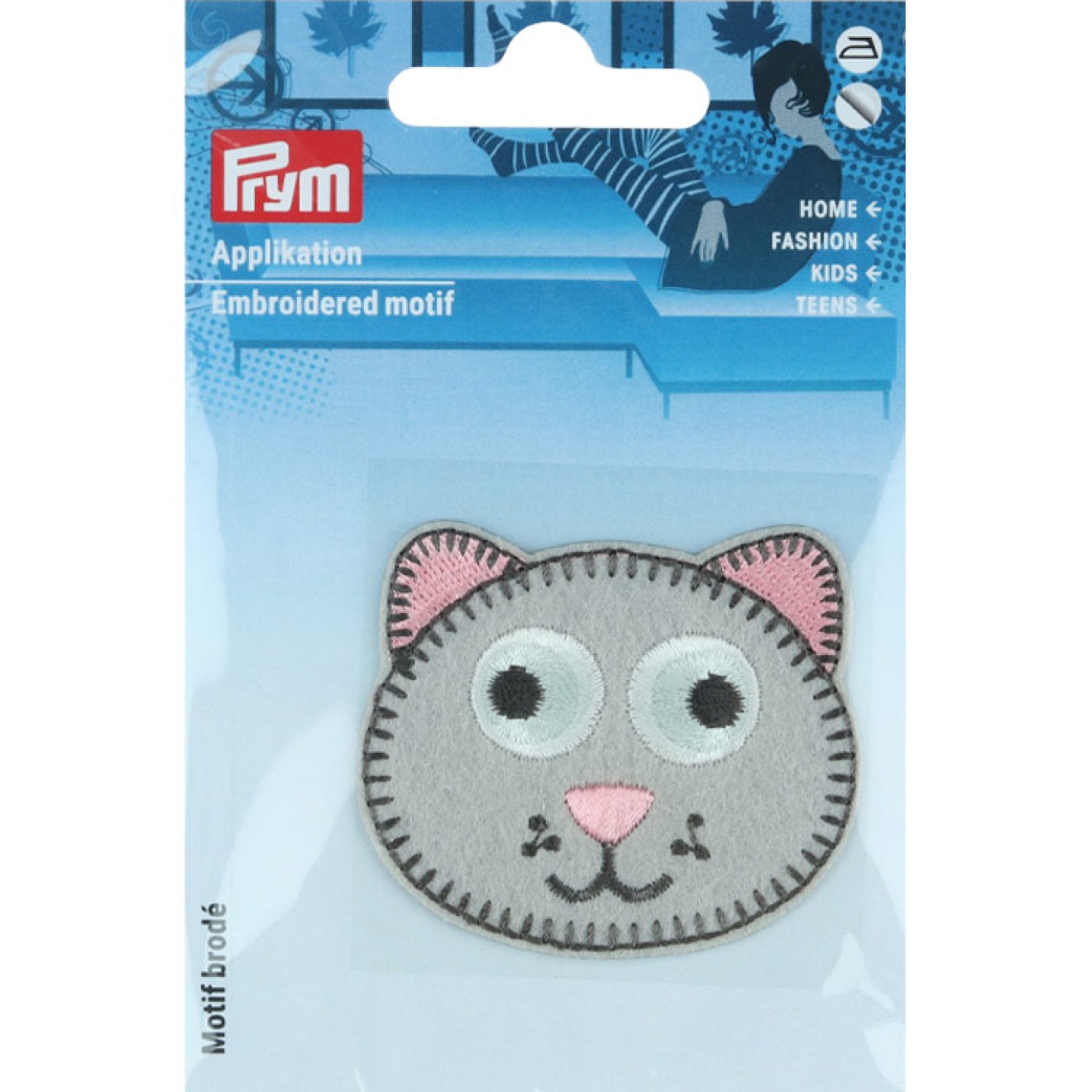 Prym Applikationen - Kids and Hits - aufbügelbar grau
