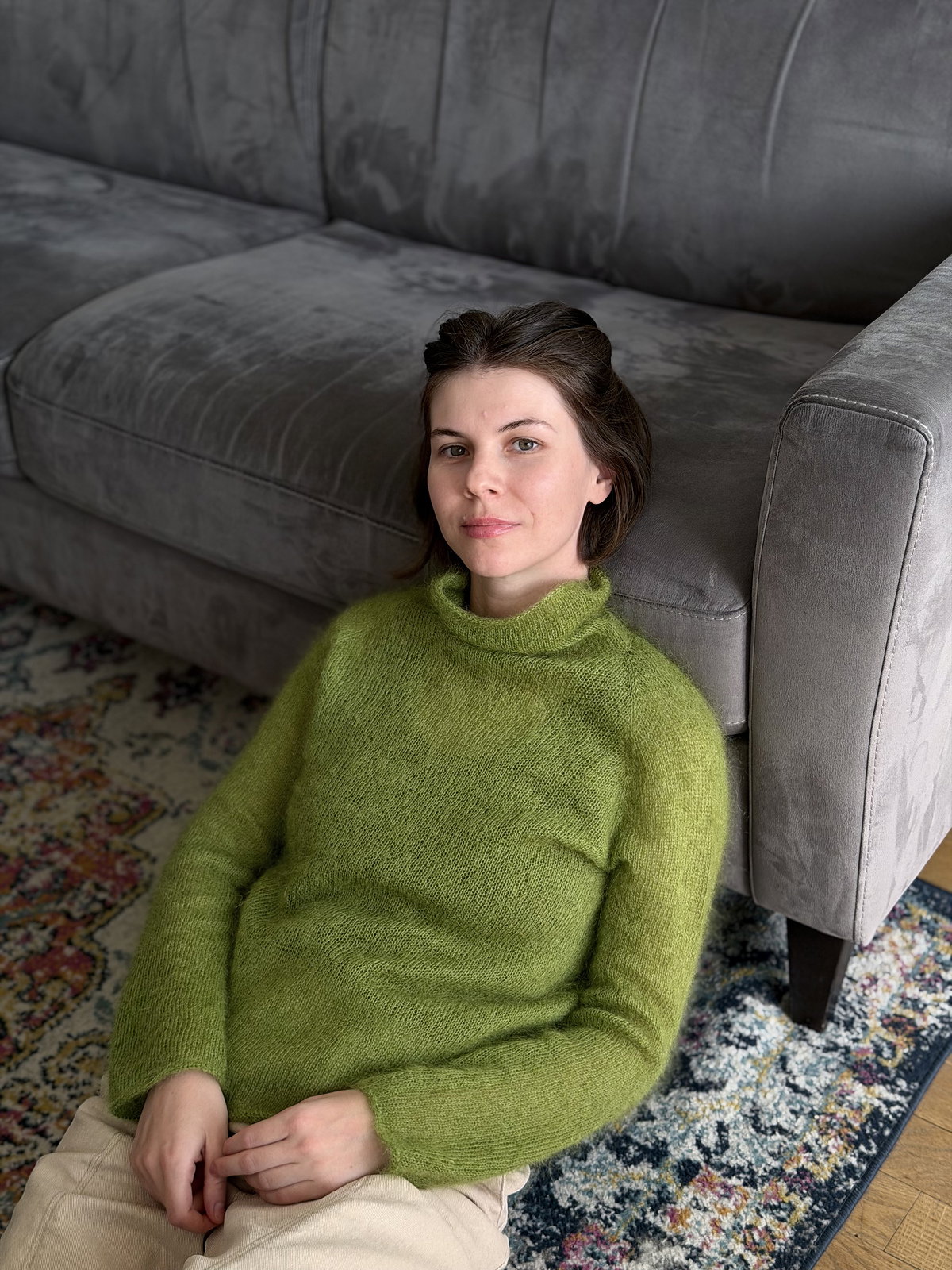 Pull col roulé Cloudy – modèle de tricot, photo 13