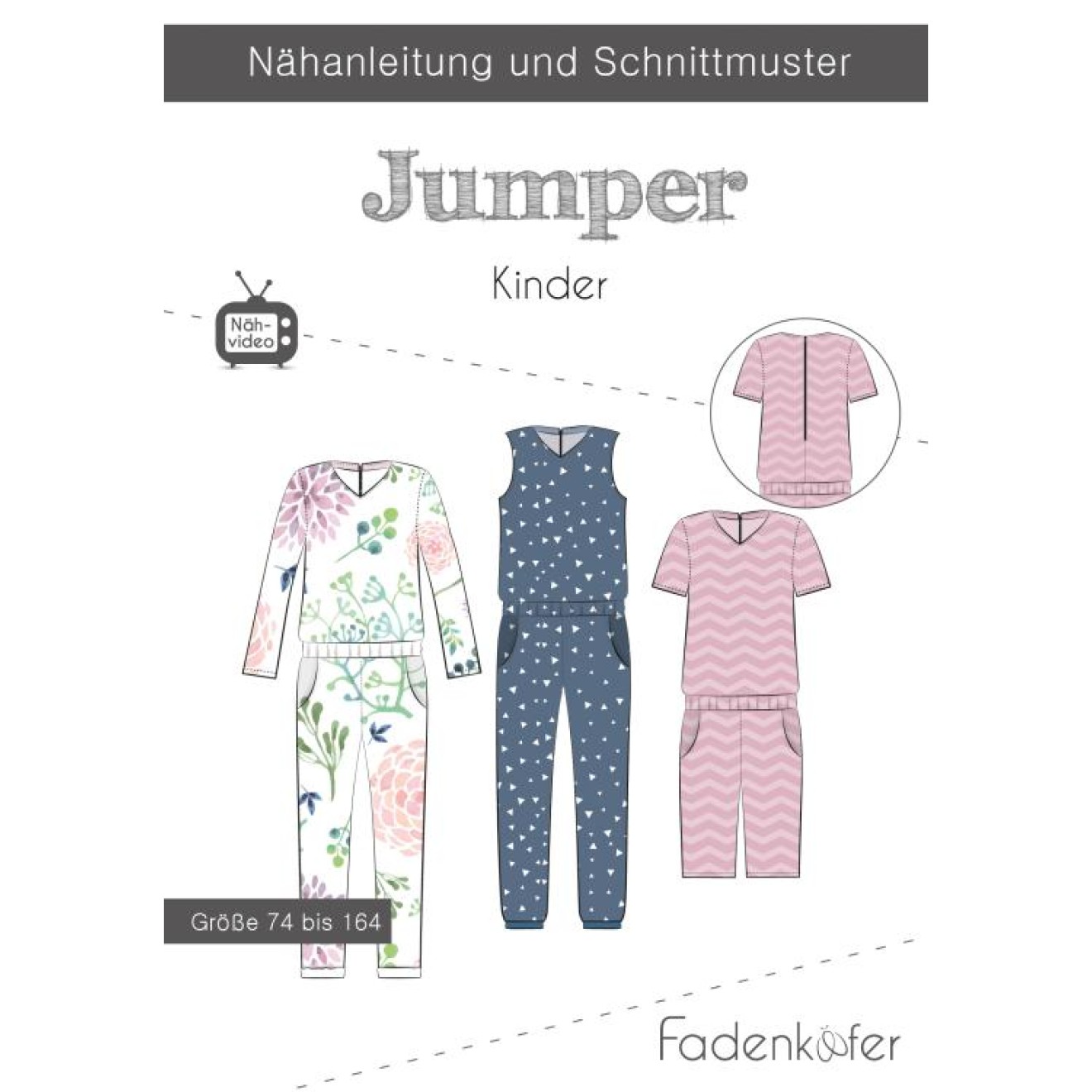 fadenkäfer Papierschnittmuster colour Jumper Kinder