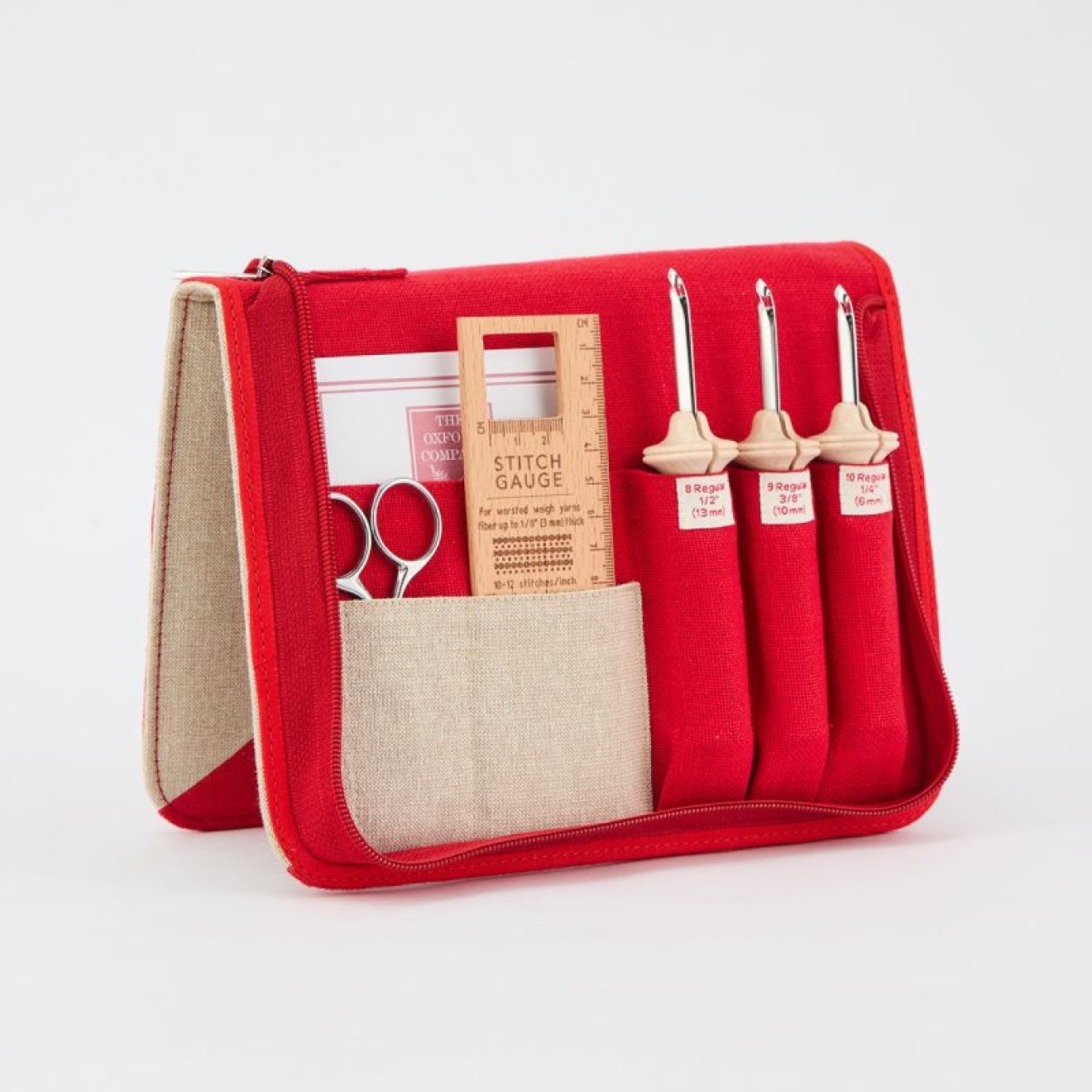 The Oxford Company Punch needle Set Natural Wood Fine & Regular Point 8 Nadeln