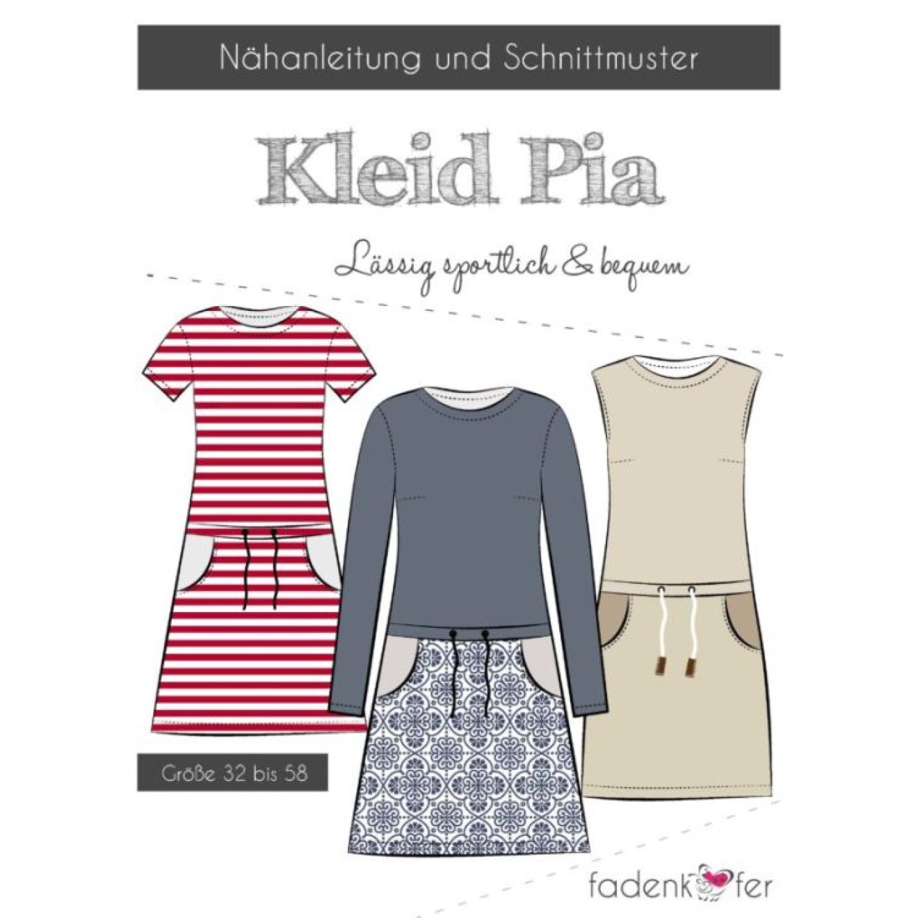 fadenkäfer Papierschnittmuster colour Pia Erwachsene