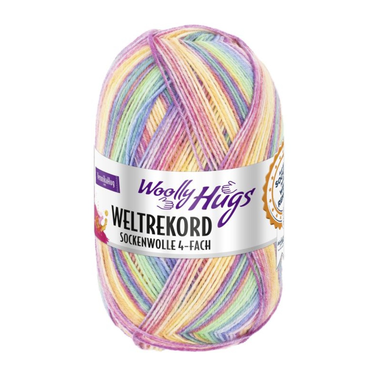 Pro Lana Woolly Hugs Weltrekord sock yarn 4 ply colour 01