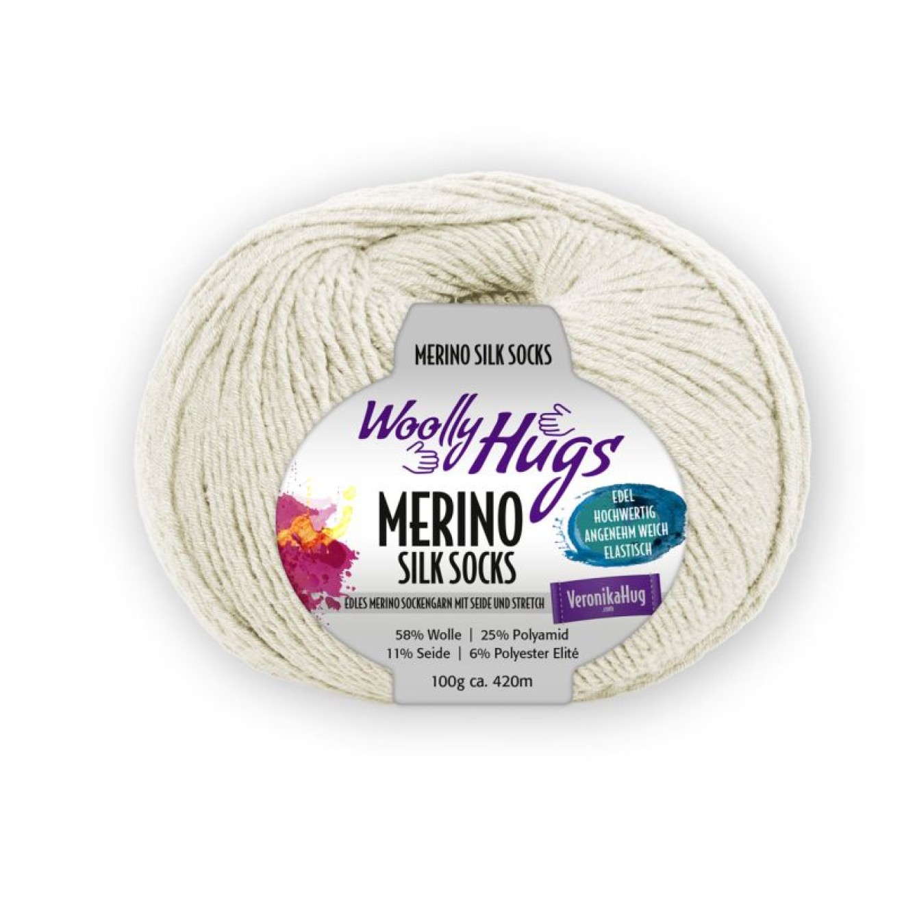Pro Lana Woolly Hugs Merino Silk Socks colour 205
