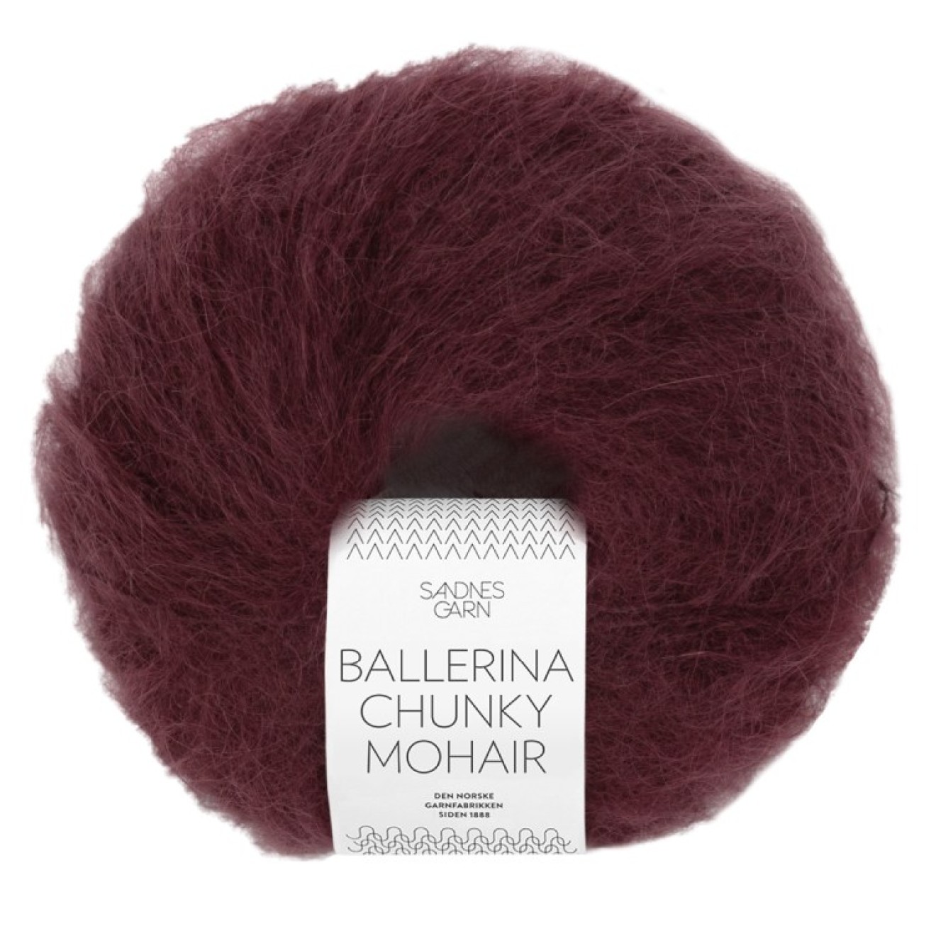 Sandnes Garn Ballerina Chunky Mohair colour 4372 deep burgundy