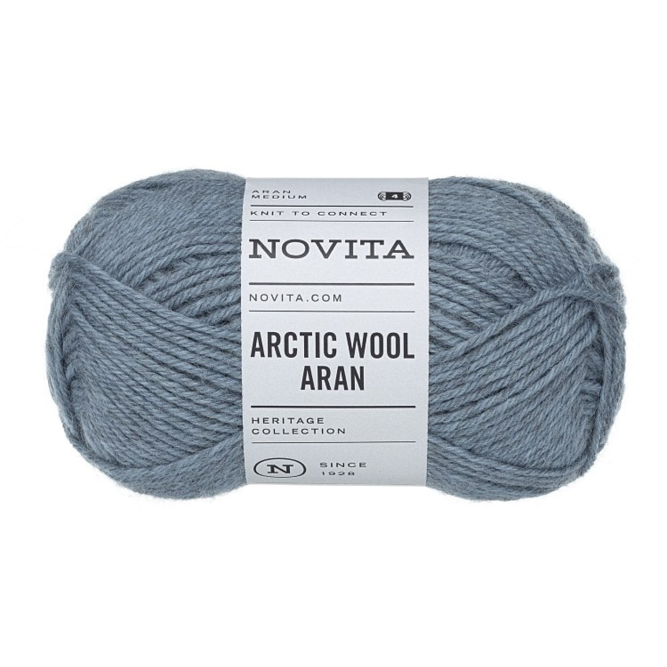 Novita Arctic Wool Aran colour 124 ground ice