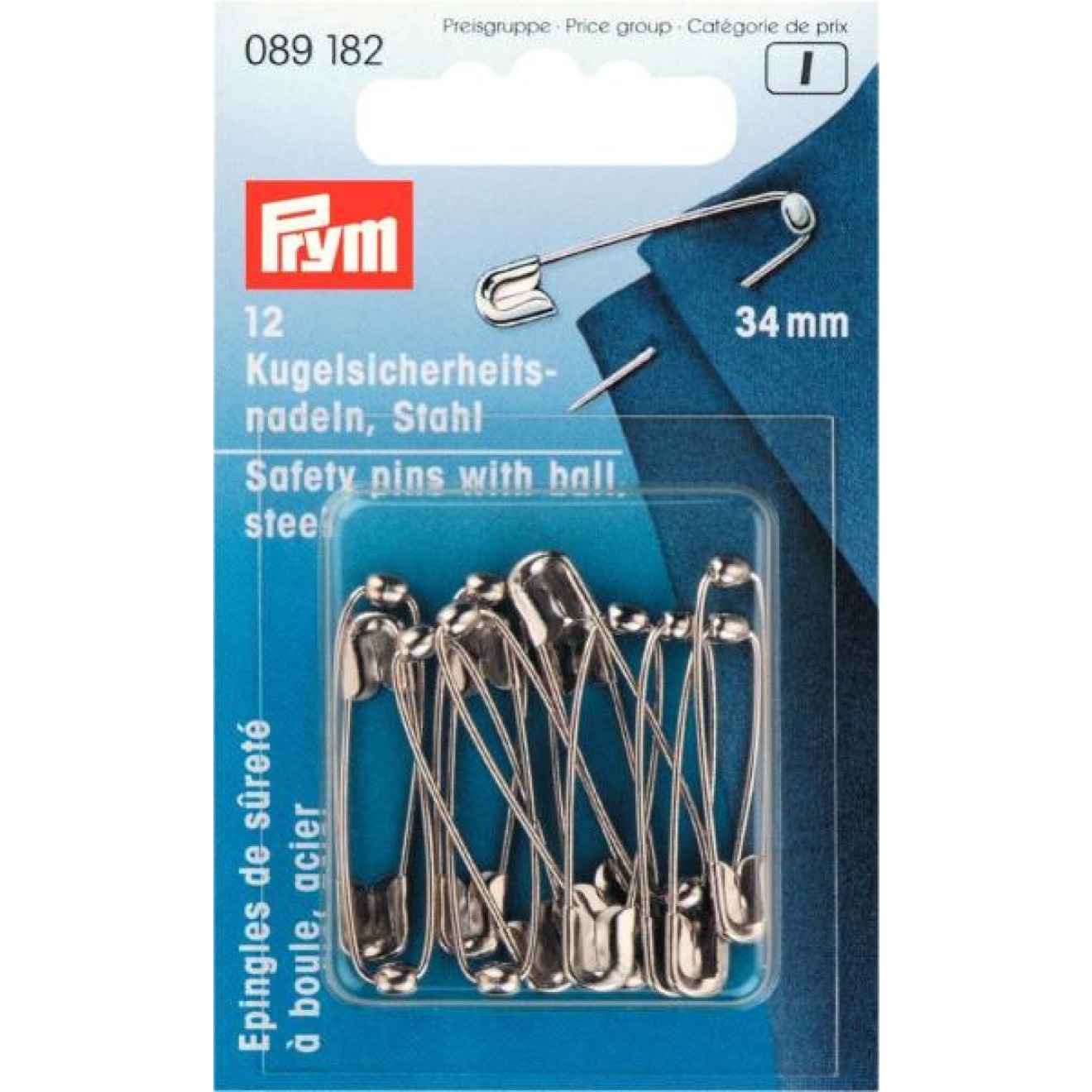 Prym Kugel-Sicherheitsnadeln 34 mm