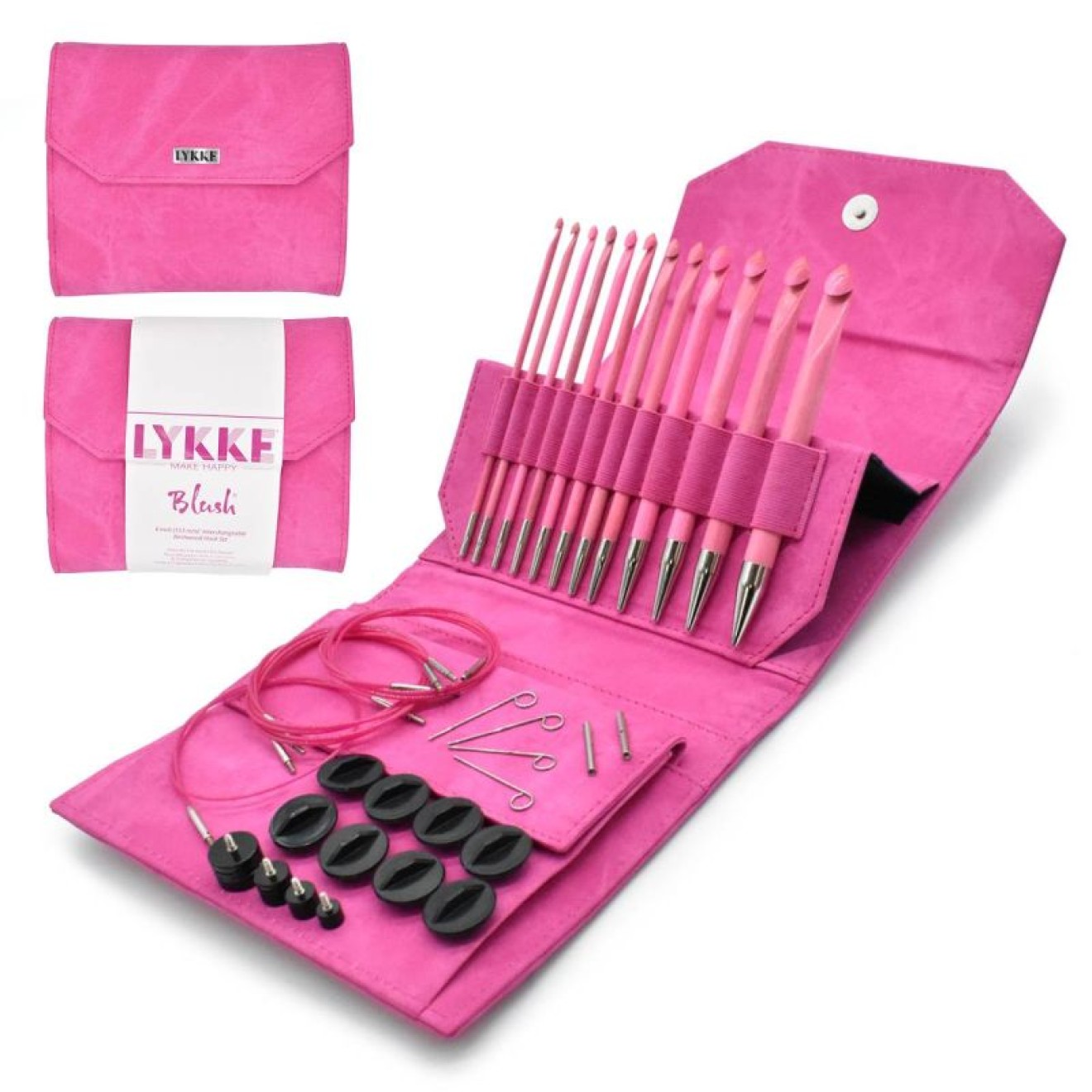 LYKKE interchangeable crochet hook Blush Set 3,50 - 12,75 mm / 15 cm