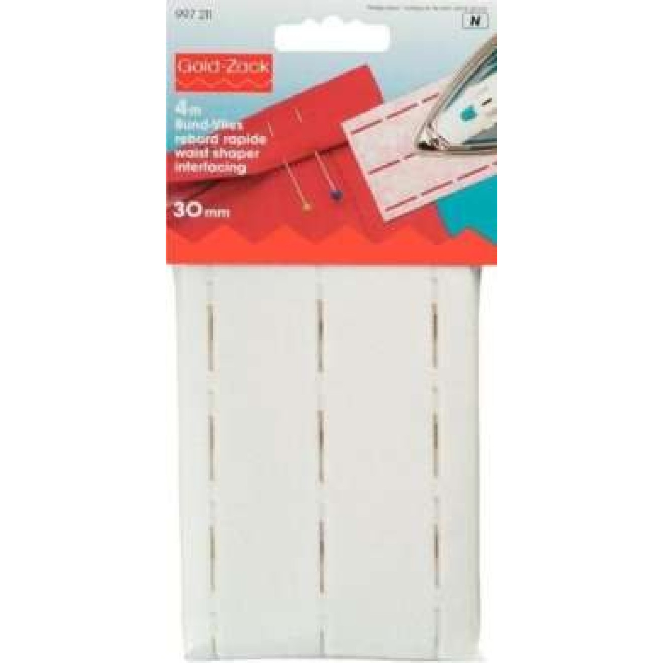 Prym iron-on waistband interfacing 30 mm / weiß