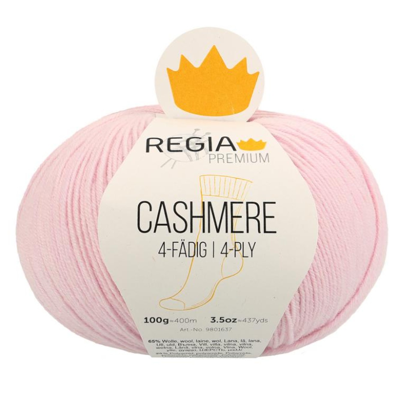 Regia 4-ply PREMIUM Cashmere colour 00031 parfait pink
