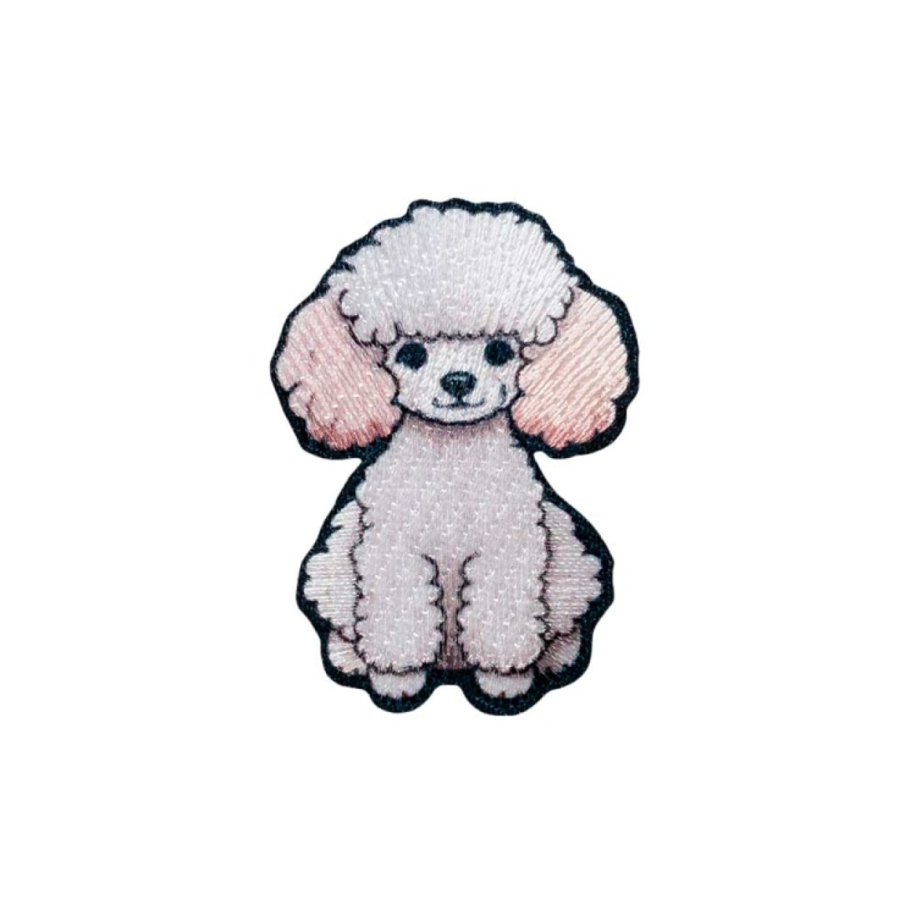 appliqués – Tiermotive – iron-on Hund Pudel / coloured