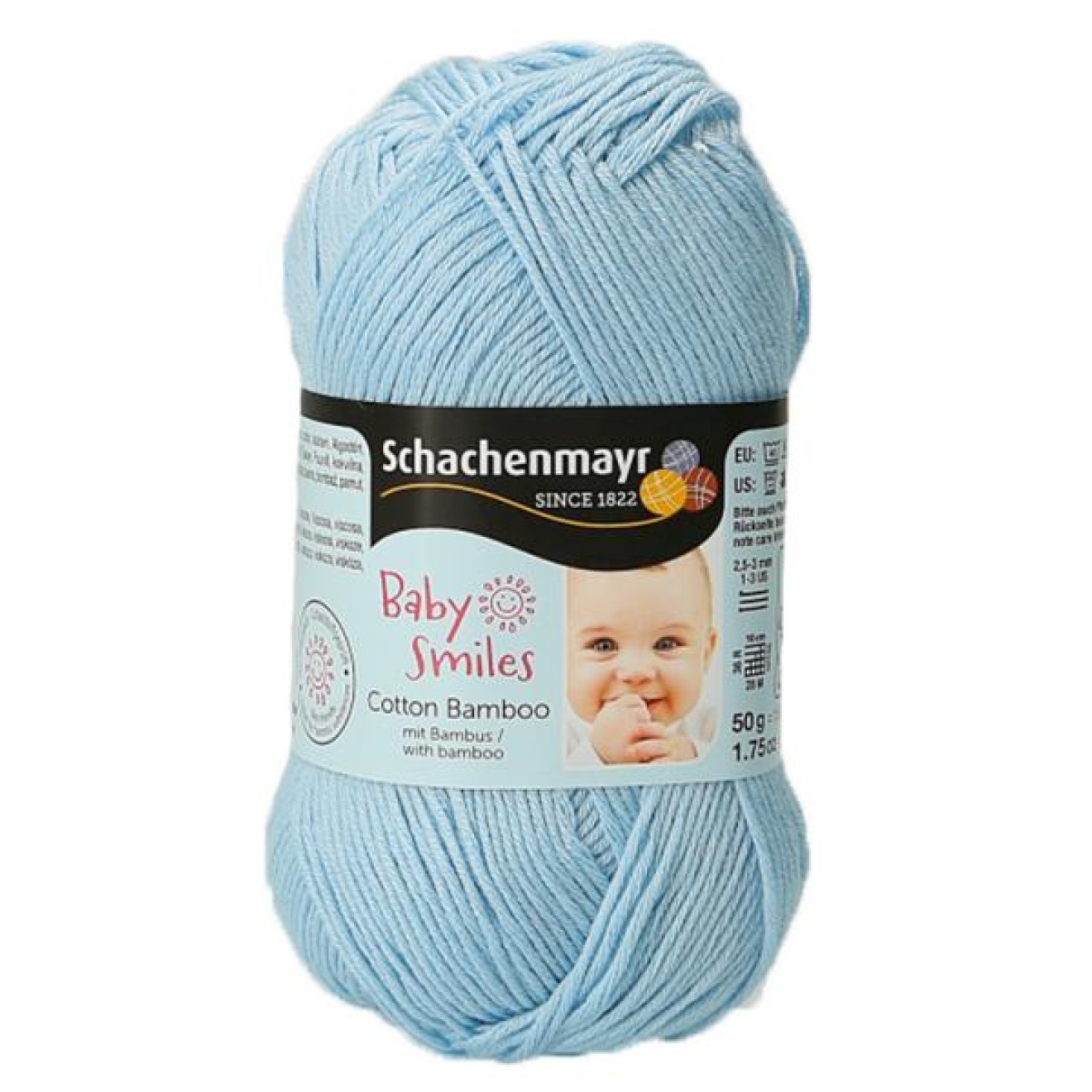 Schachenmayr Baby Smiles Cotton Bamboo colour 01054 light blue