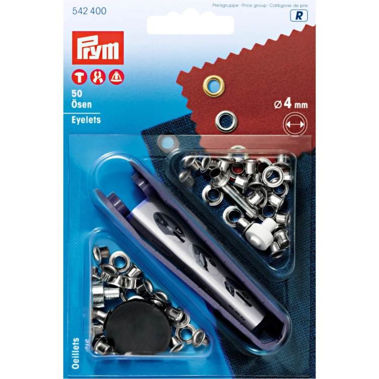 4,0 mm / silver-colored