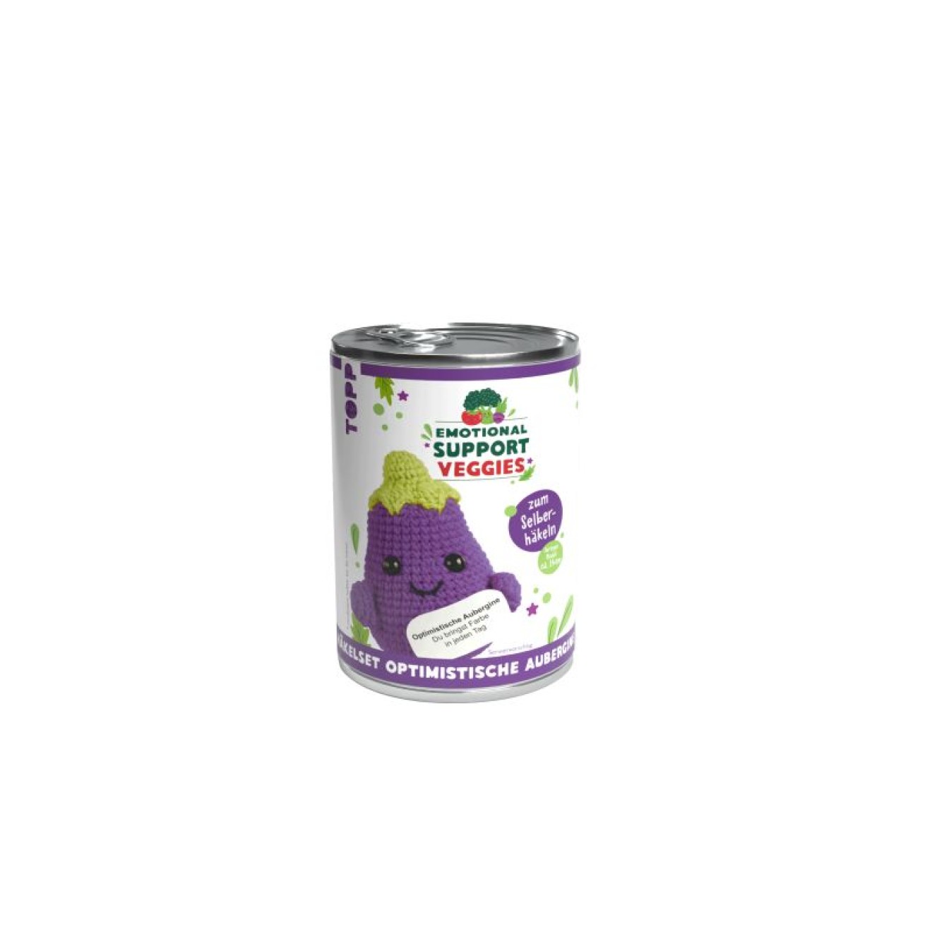 frechverlag Emotional Support Veggies crochet set Aubergine