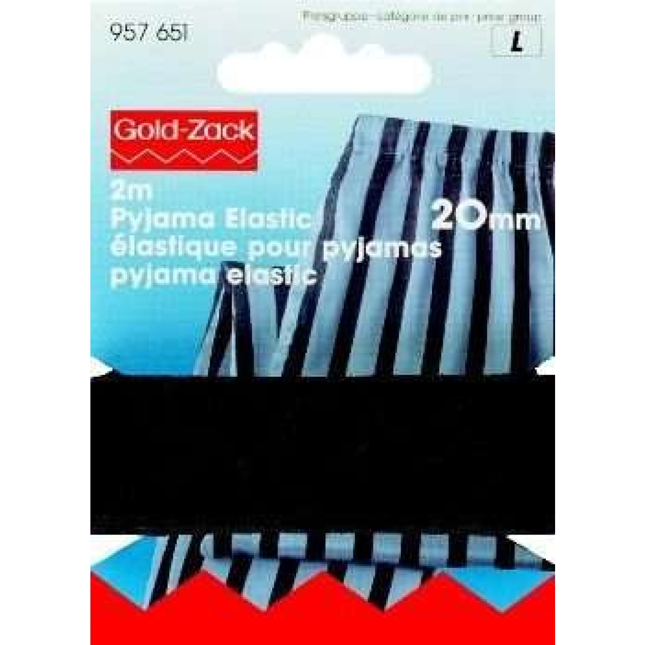 Prym Pyjama-Elastic 20 mm / schwarz