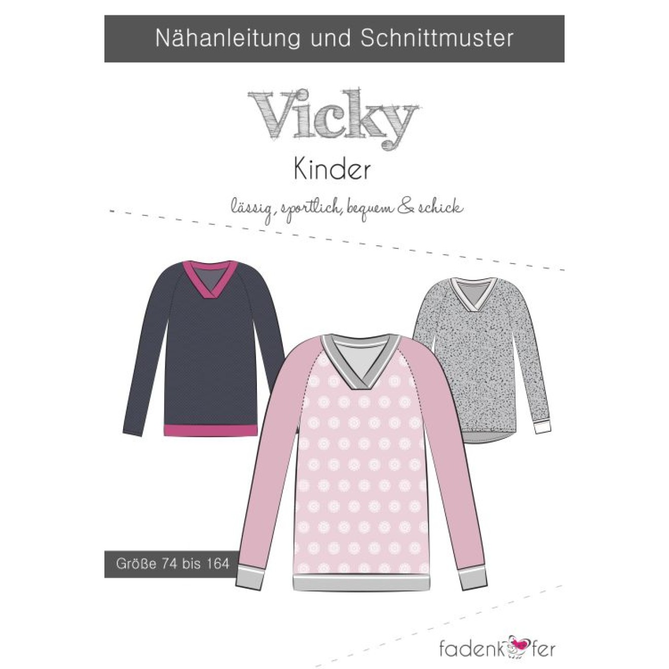 fadenkäfer Papierschnittmuster colour Vicky Kinder