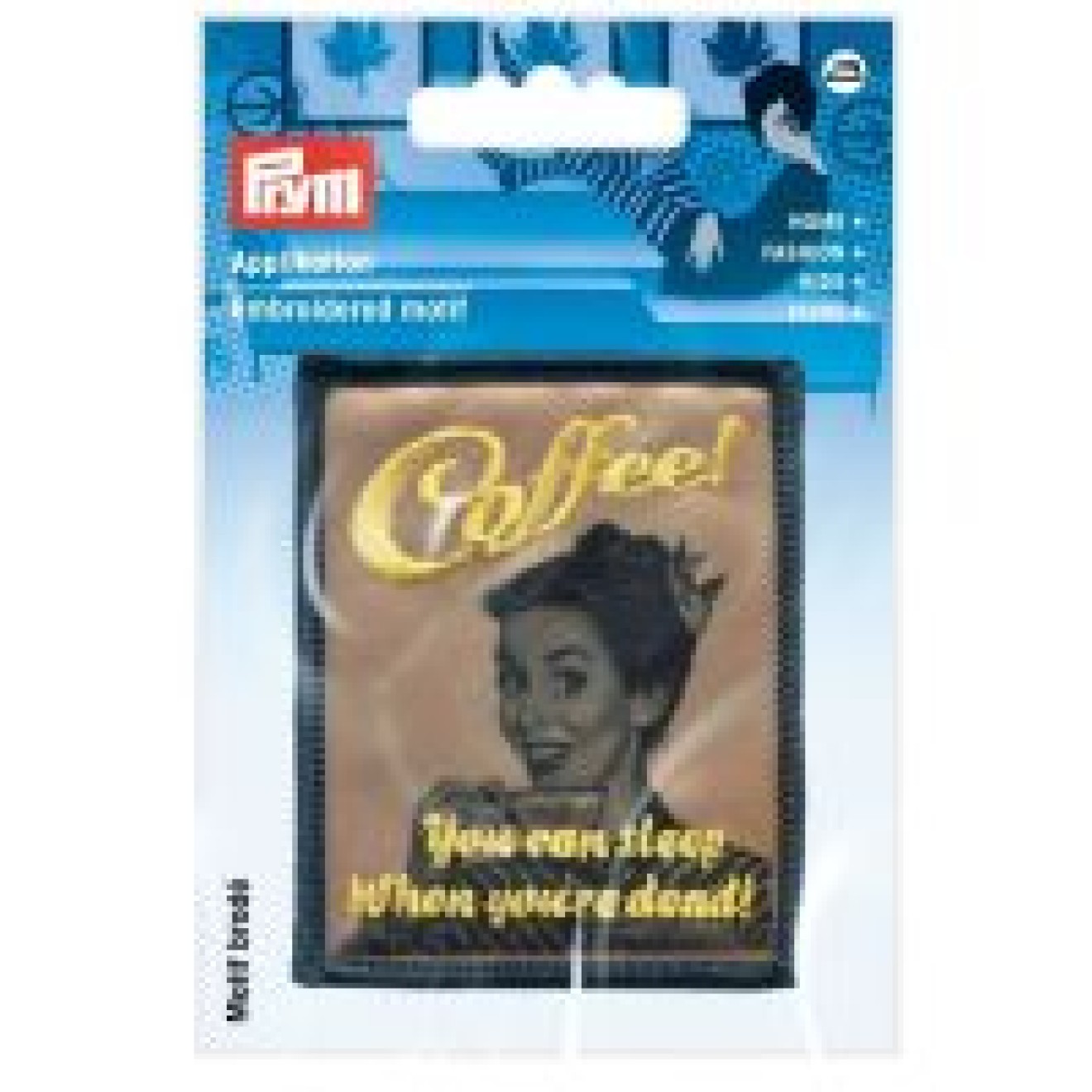 Prym Applikationen - Teens and Jeans - aufbügelbar Retro COFFEE nougat/gelb 1 piece