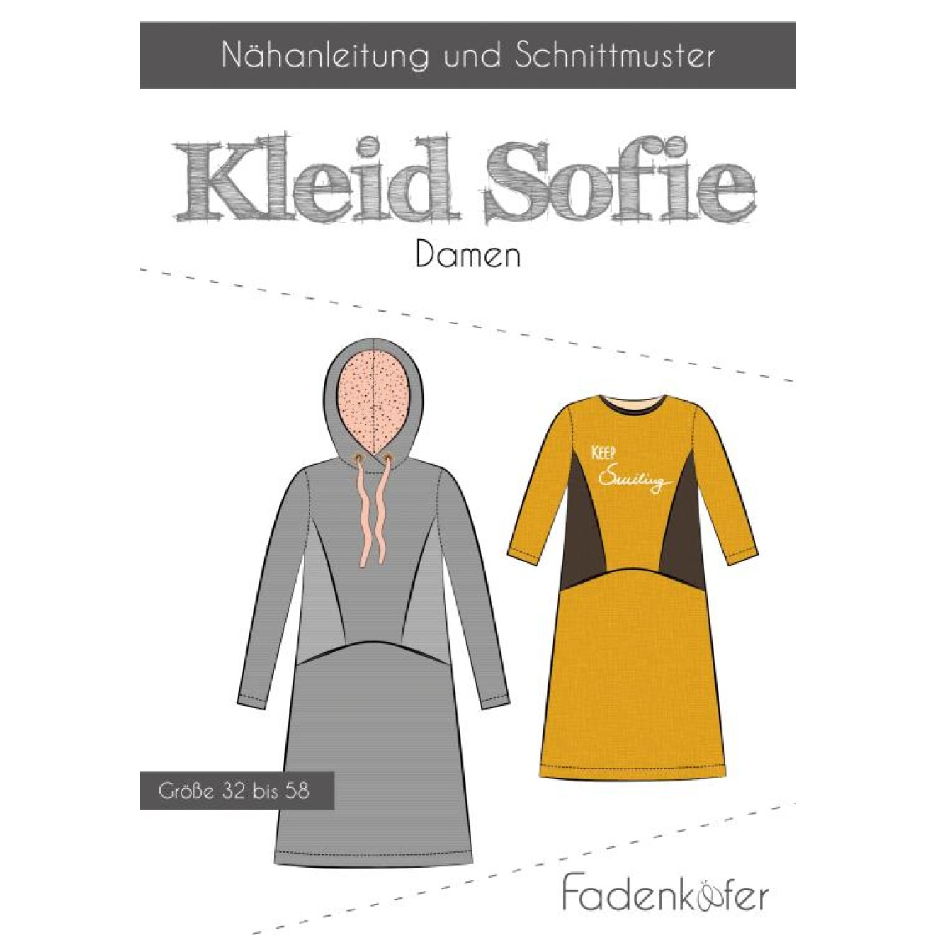 fadenkäfer Papierschnittmuster colour Kleid Sofie Damen