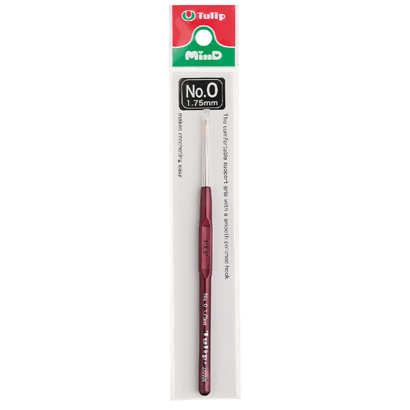 Tulip thread MinD with plastic handle crochet hook