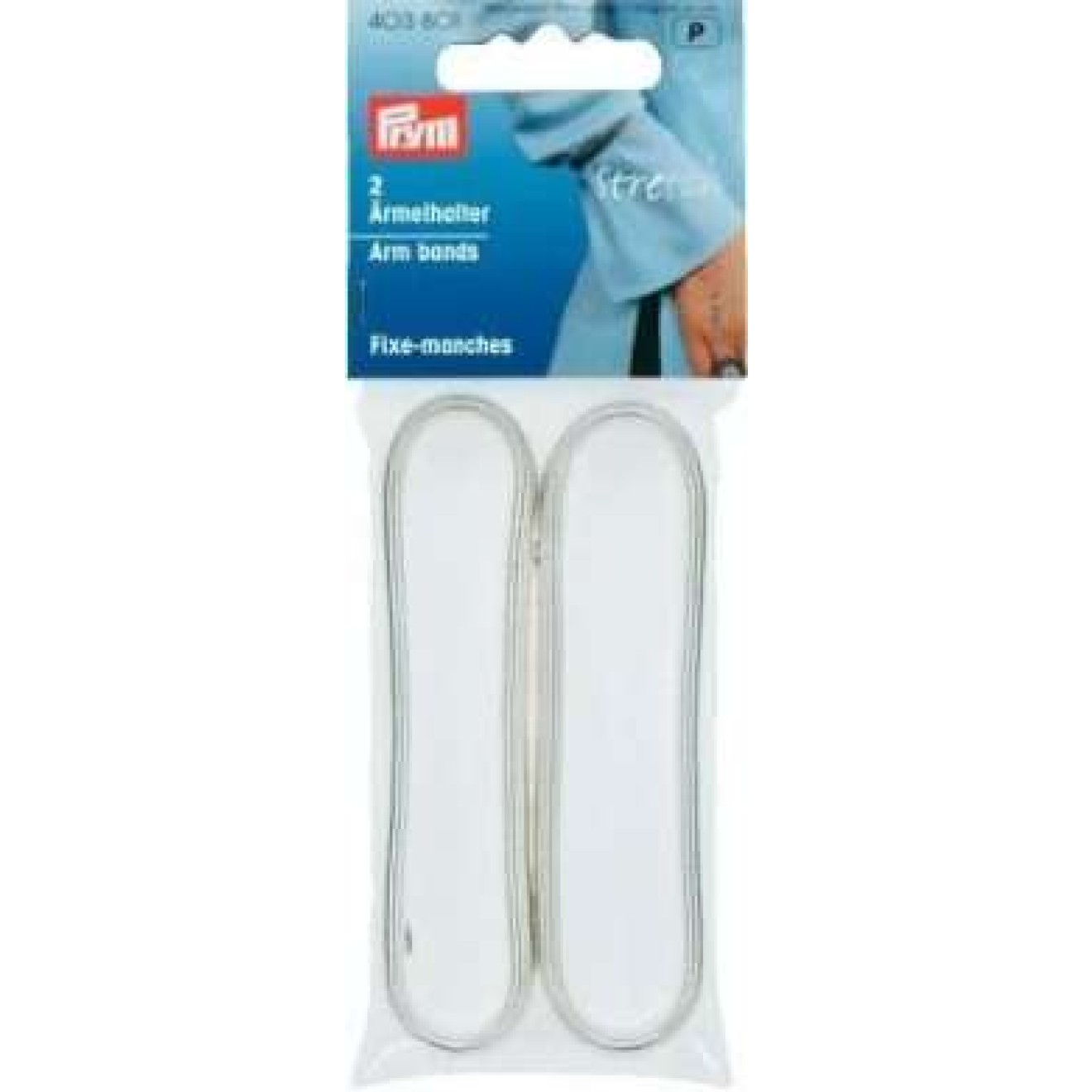 Prym Ärmelhalter stretch silver metall
