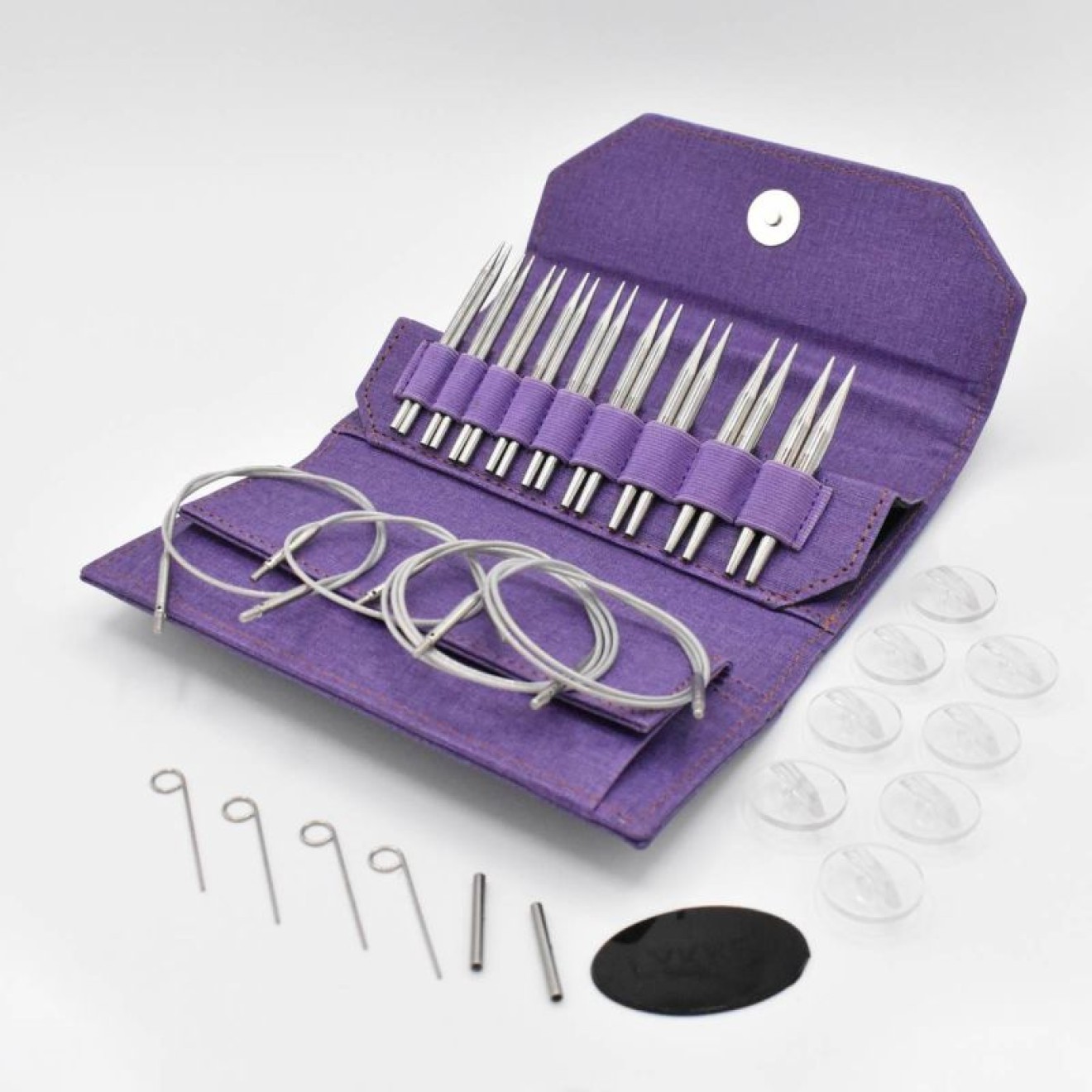 LYKKE Nadelset austauschbare Nadelspitzen Flight 3,25-6,50 mm 9 cm Purple 3,25-6,50 mm / 9 cm
