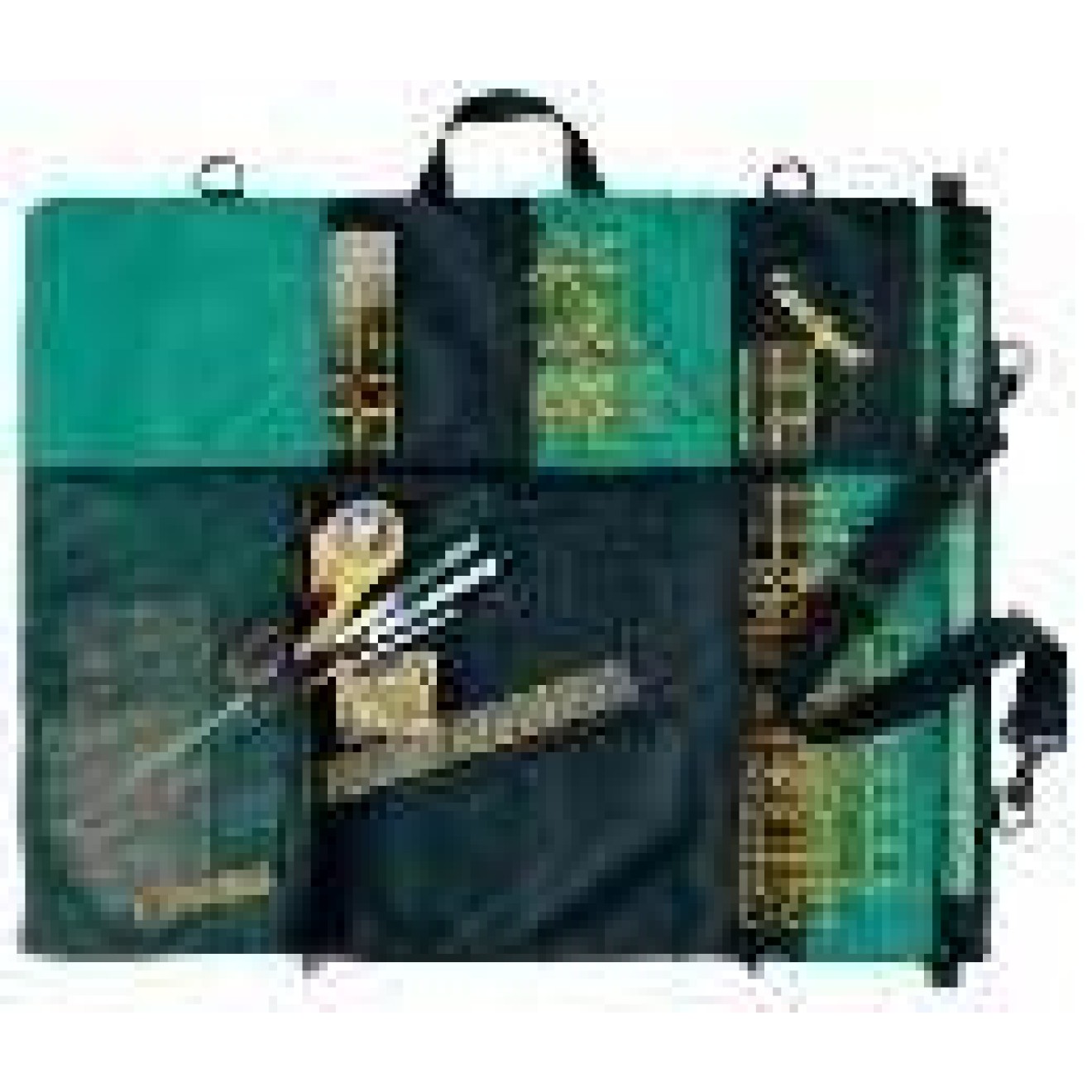 Prym Tasche für Patchwork-Zubehör 55x70 cm / schwarz/grün