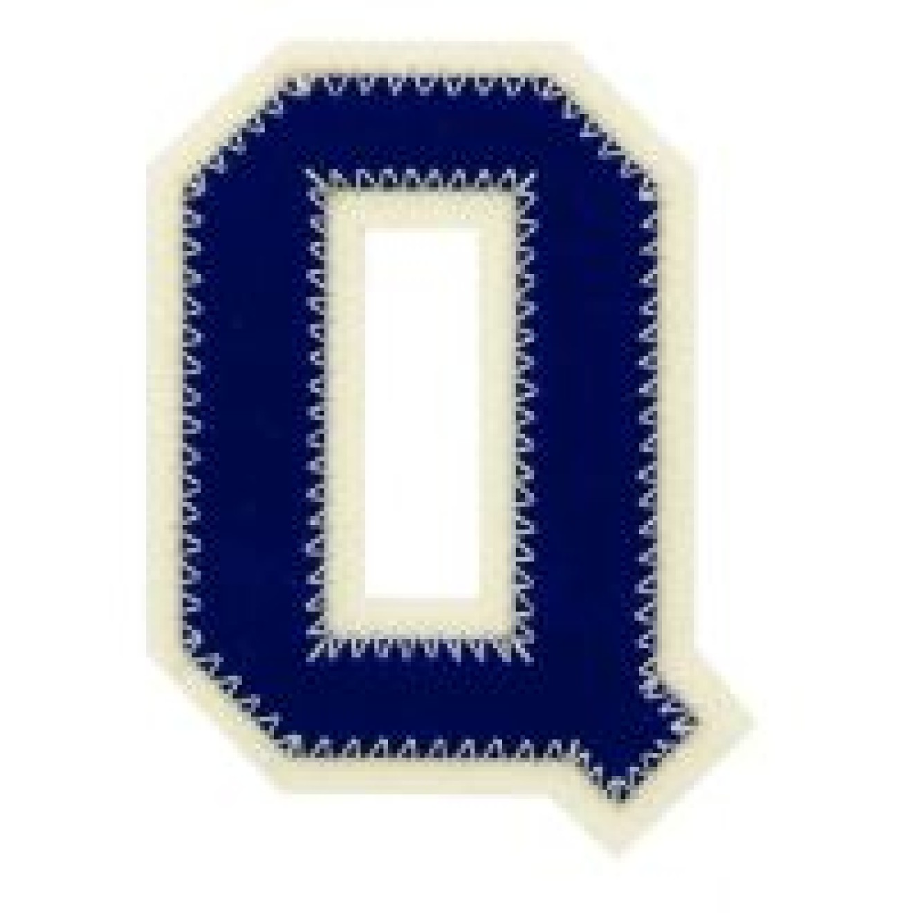 Buchstabe Q / blue/ecru