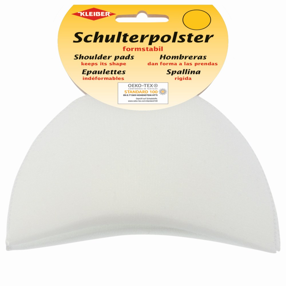 Kleiber Schulterpolster with Velcro Halbmond — 01 weiß