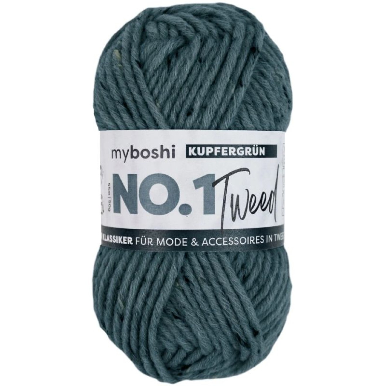 myboshi No. 1 colour col. Tweed Kupfergrün