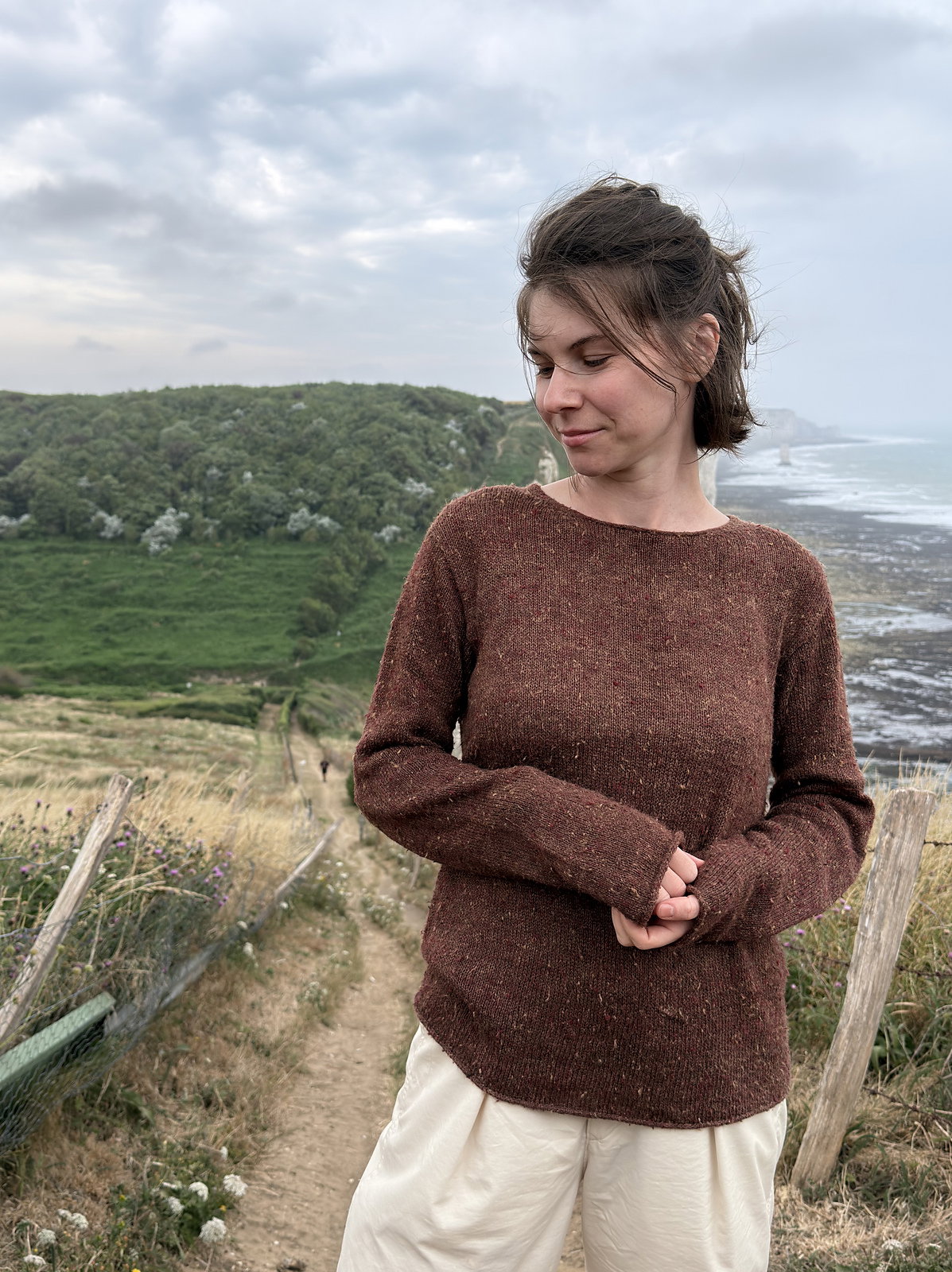 T-shirt / pull manches longues Silk Road – modèle de tricot (PDF, anglais)