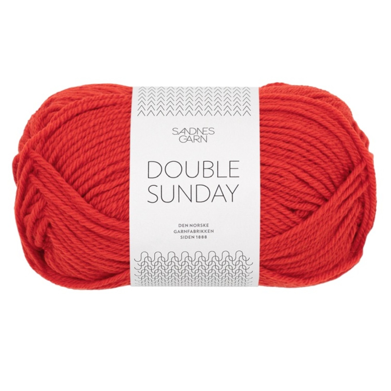 Sandnes Garn Double Sunday colour 4018 scarlet red