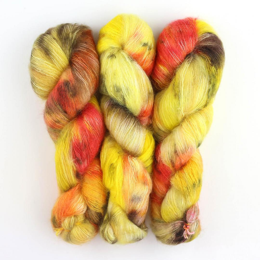 Cowgirl Blues KidSilk gradient hand-dyed yarn