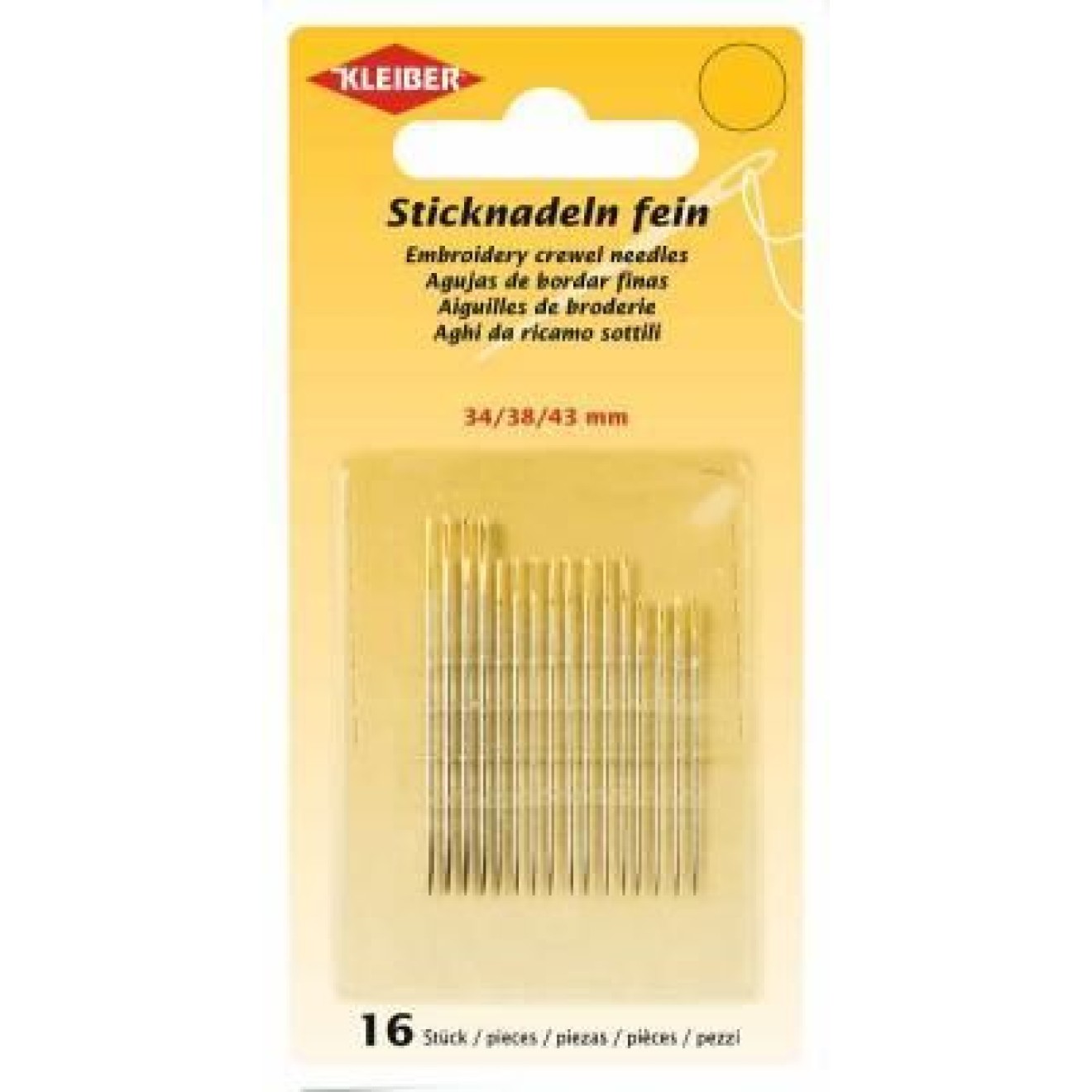 Kleiber embroidery needles 32, 36, 39 mm