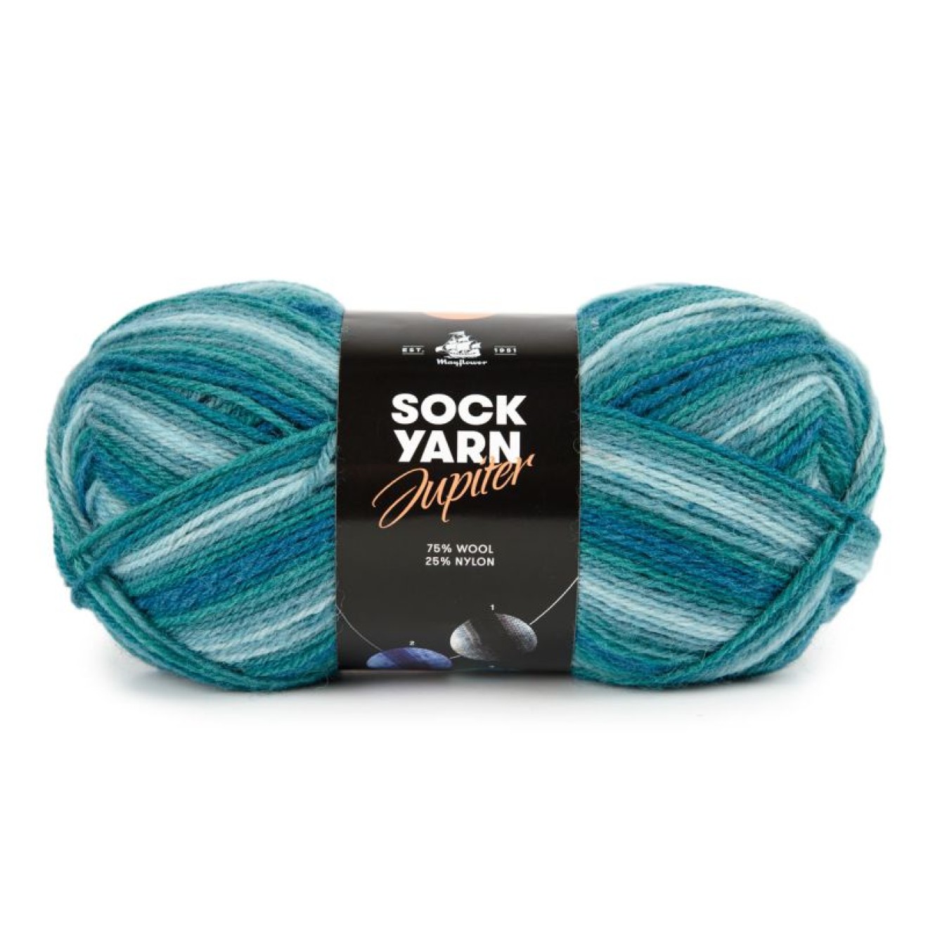 Mayflower Sock Yarn Jupiter colour 03 turquoise
