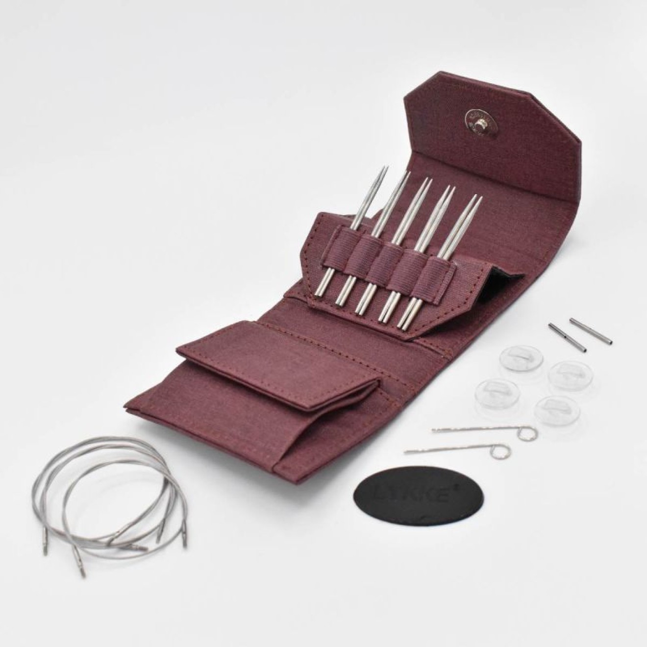 LYKKE needle set interchangeable needle tips Flight 2,00-3,00 mm 9 cm Maroon 2,00-3,00 mm / 9 cm
