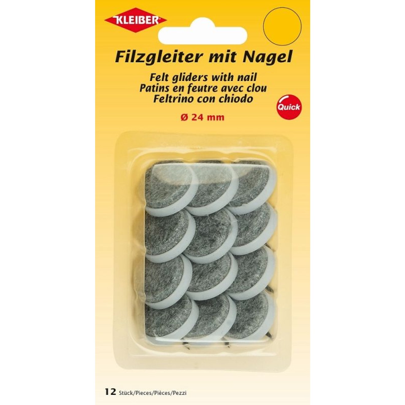 Ø ca. 24 mm / 10 grey / 12 piece
