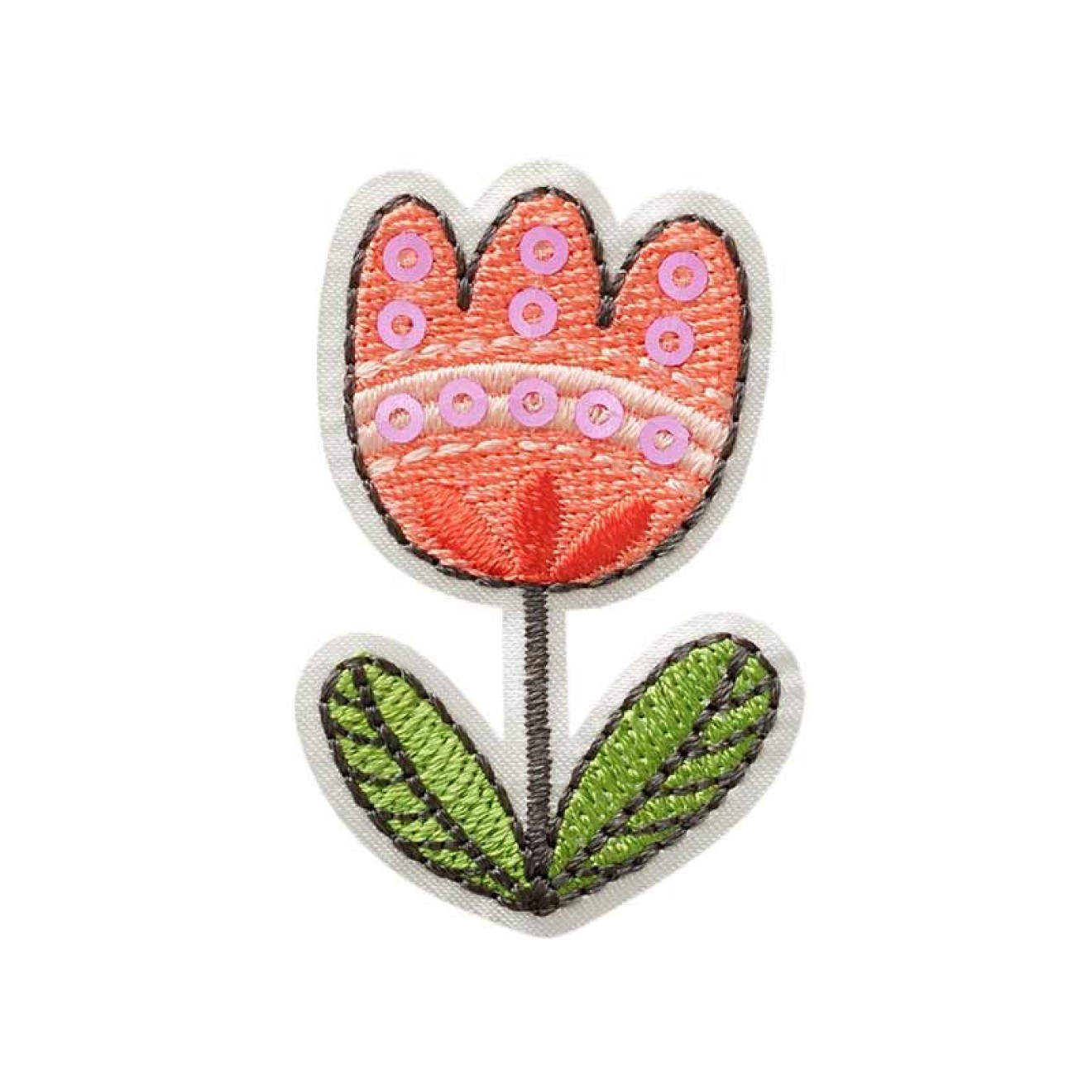 Mono-Quick appliques - Fashion and Home - iron-on colour Tulpe with Pailletten