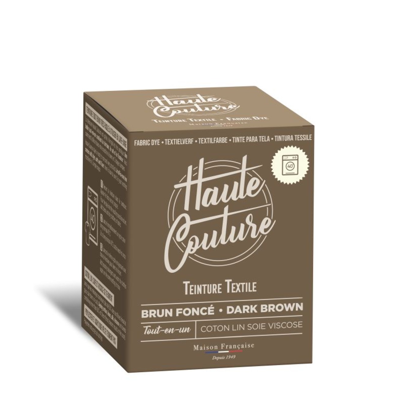Haute Couture Textilfarbe colour dunkelbraun