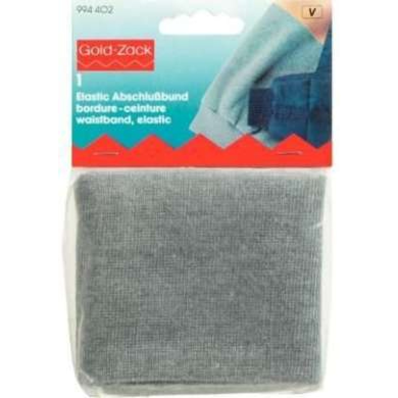 Prym Elastic waistband 93x140 mm / grau