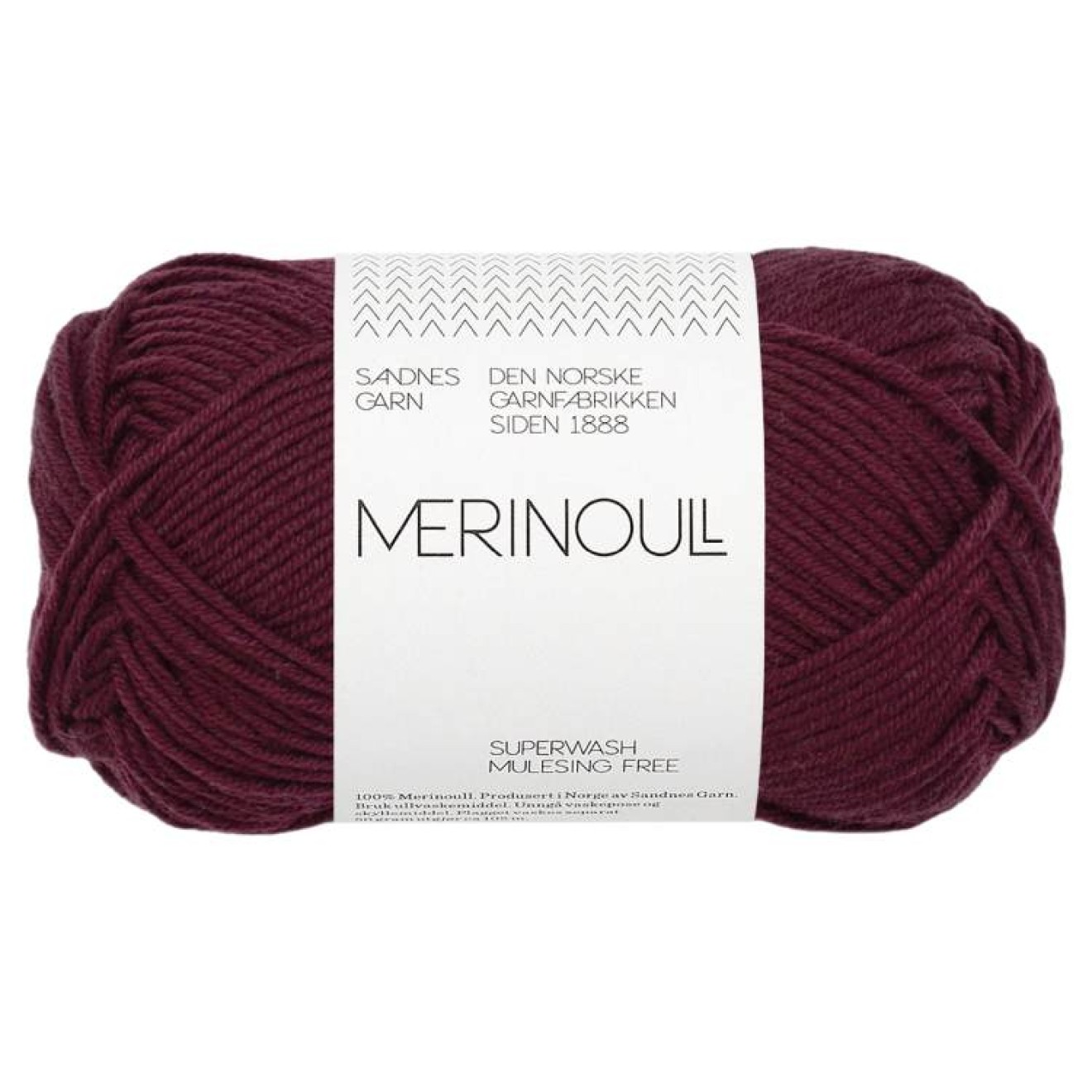 Sandnes Garn Merinoull colour 4372 deep burgundy
