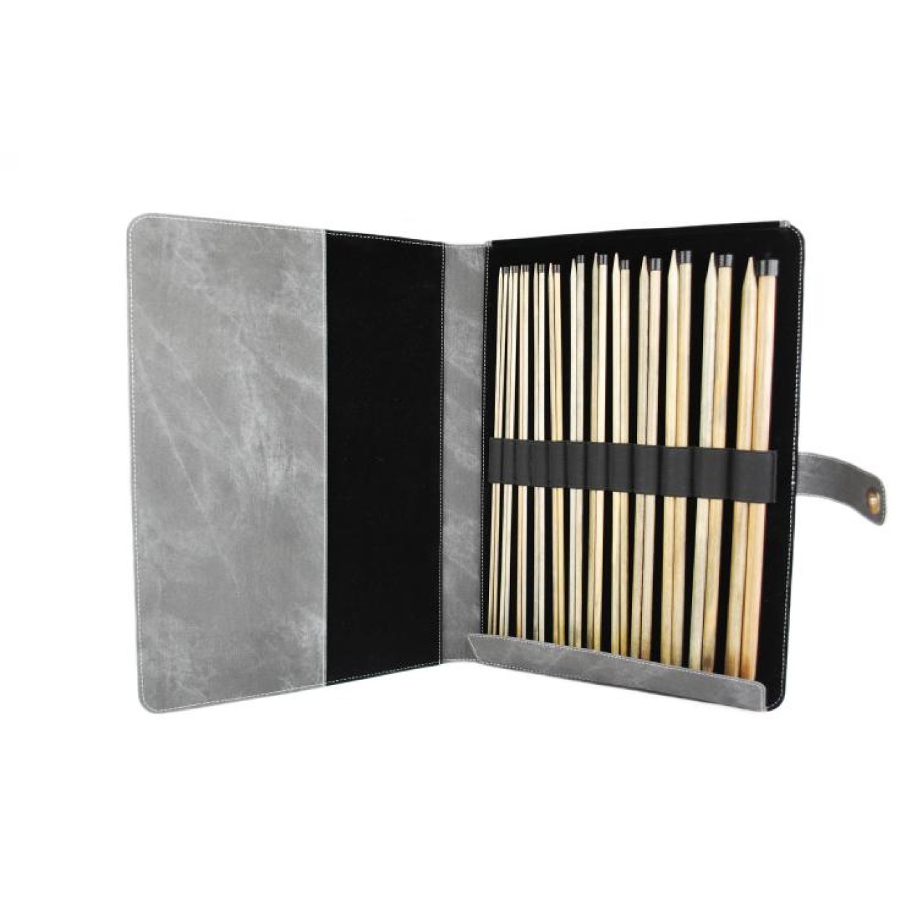 LYKKE needle set Jackennadeln Driftwood 3,50 mm-12,00 mm / 35 cm