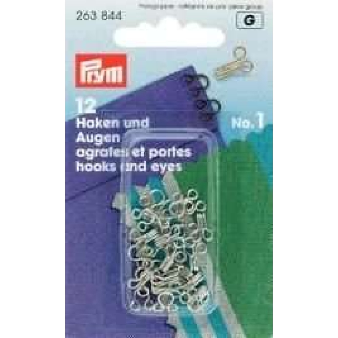 No. 1 / silver-colored / 12 piece