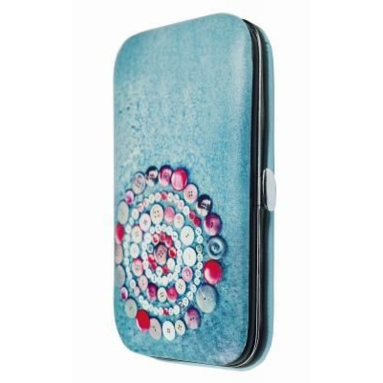 Kleiber Reise-Nähetui, gefüllt ca. 12 cm x 7 cm x 1,5 cm / blau