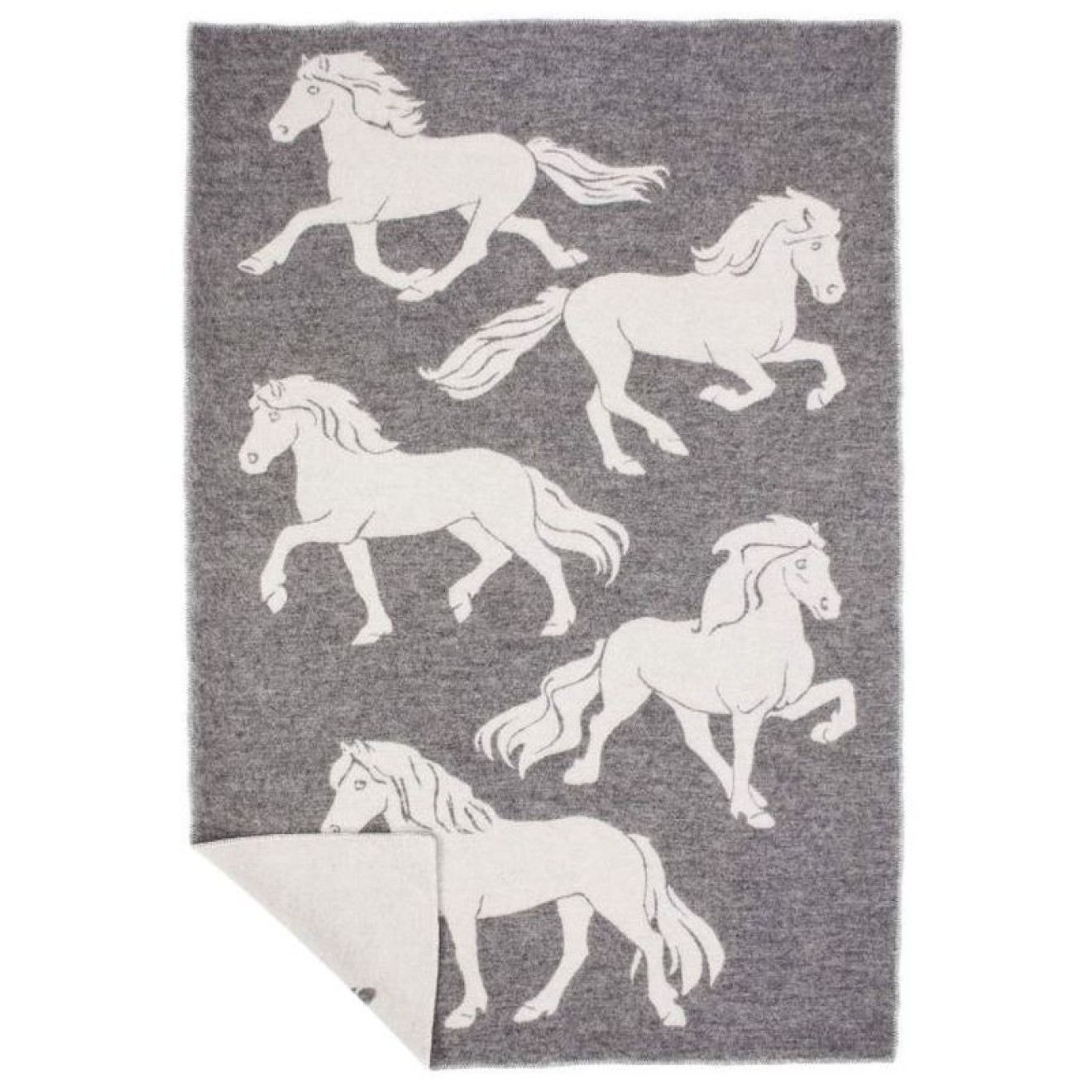 Lopi HESTAR GRÁTT Decke 140x210 cm / 140x210 cm