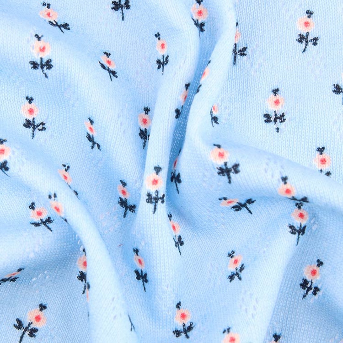 HANABI Pointoille Sweet Flowers colour 008 blue