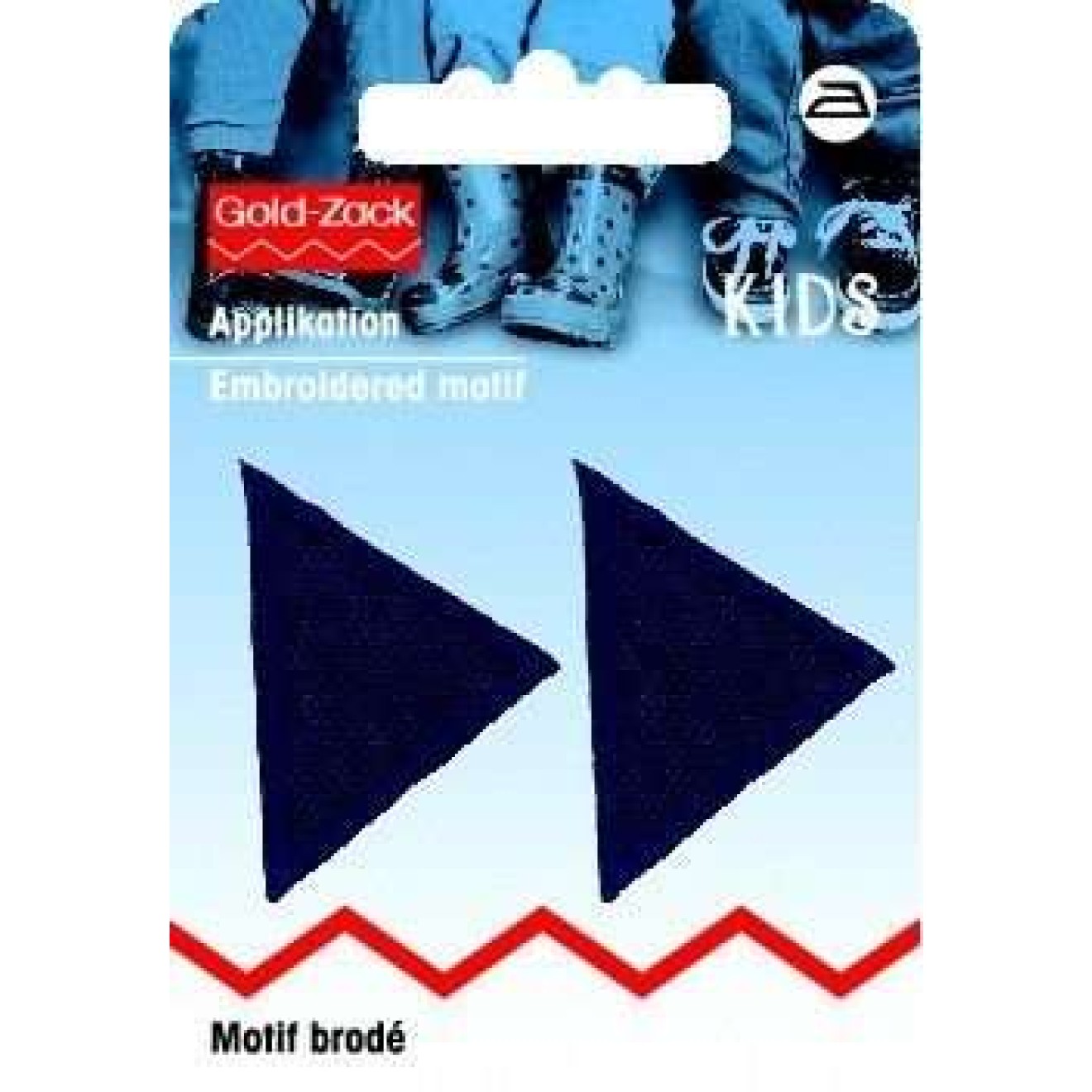 Prym Applikationen - Kids and Hits - aufbügelbar ca. 2,0x4,0 cm / dunkelblau