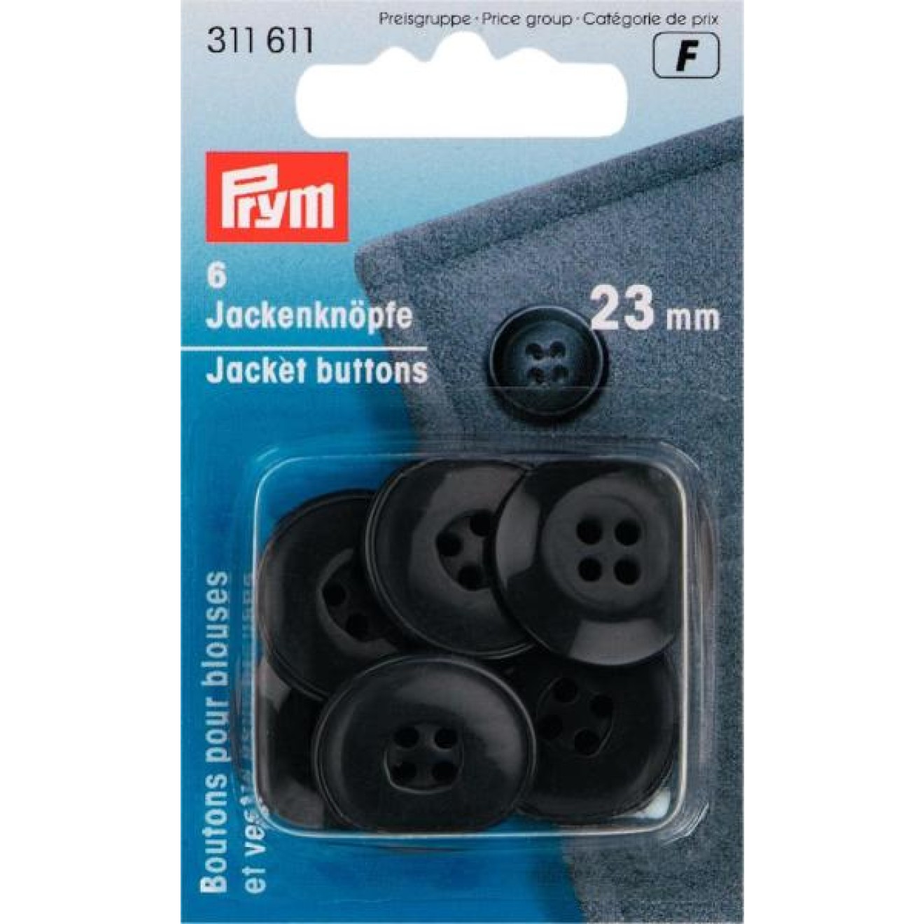 23 mm / dunkelgrau / 6 St