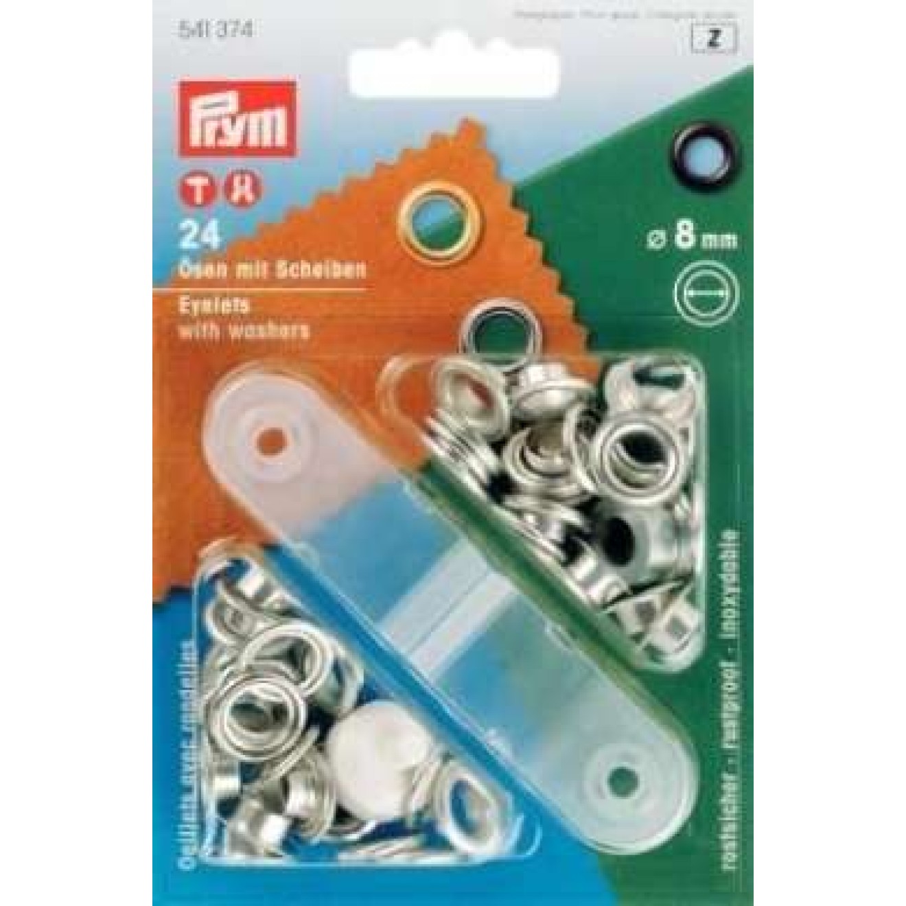 8,0 mm / silberfarbig / 24 St
